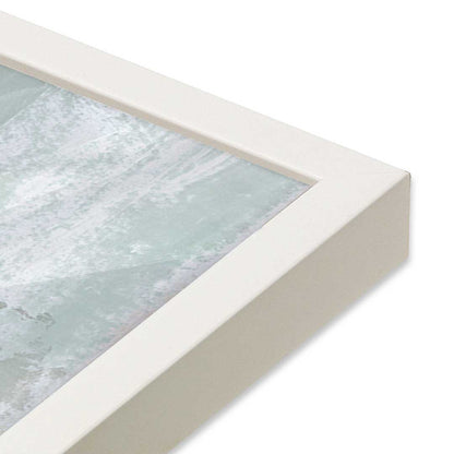 [Color:Opaque White], Picture of art in an Opaque White frame of the corner