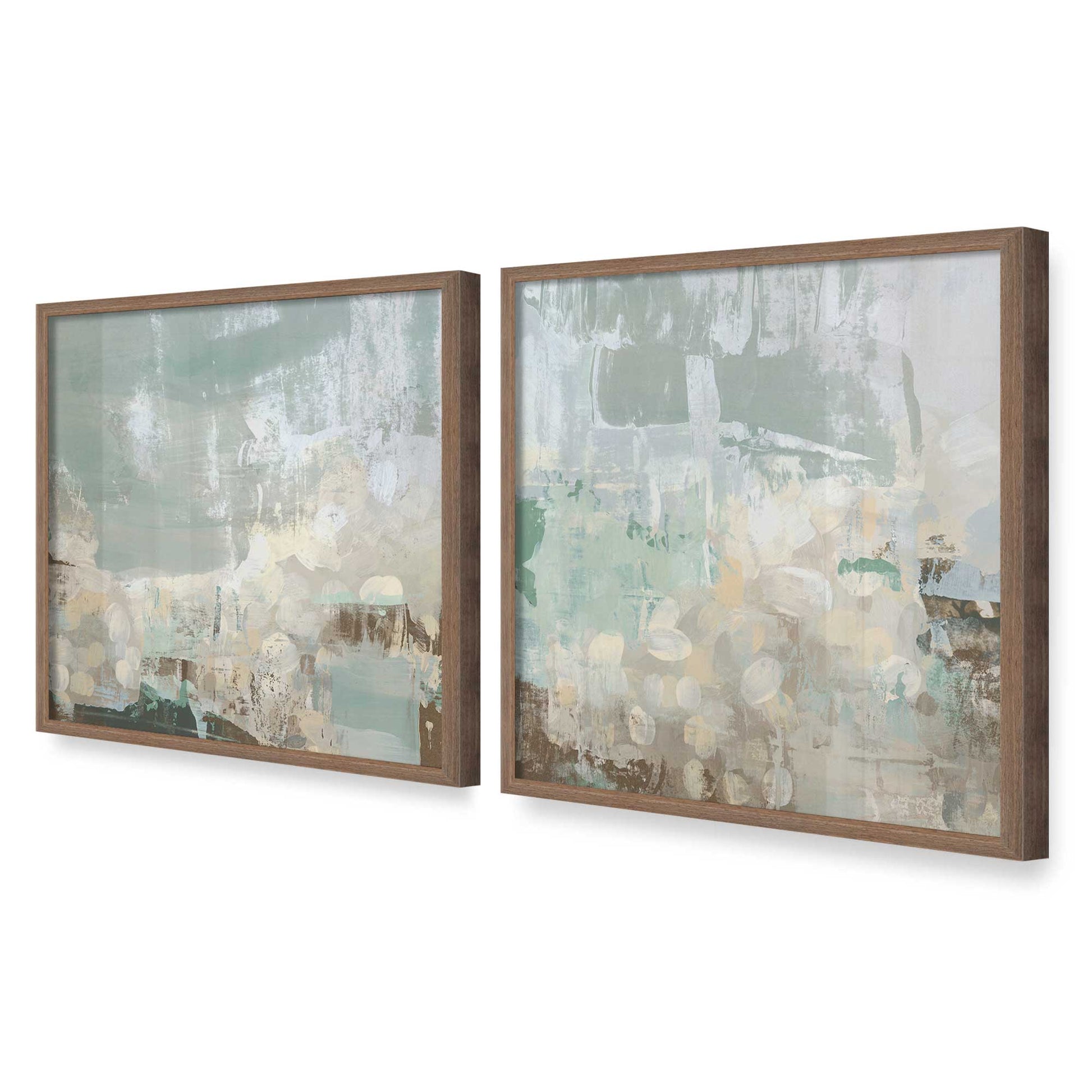 [Color:Walnut], Picture of art in a Walnut frame at an angle