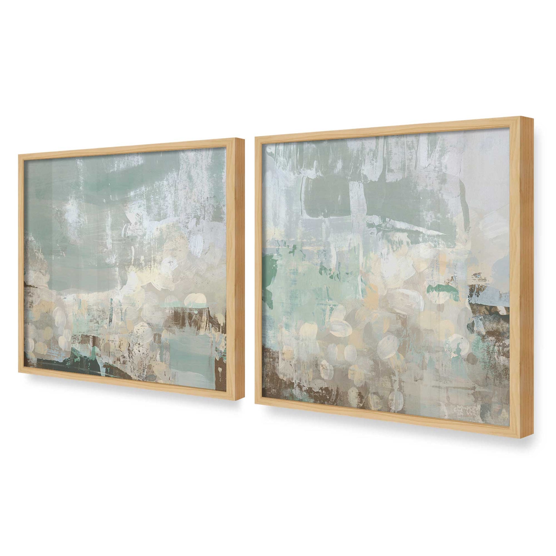[Color:American Maple], Picture of art in an American Maple frame at an angle