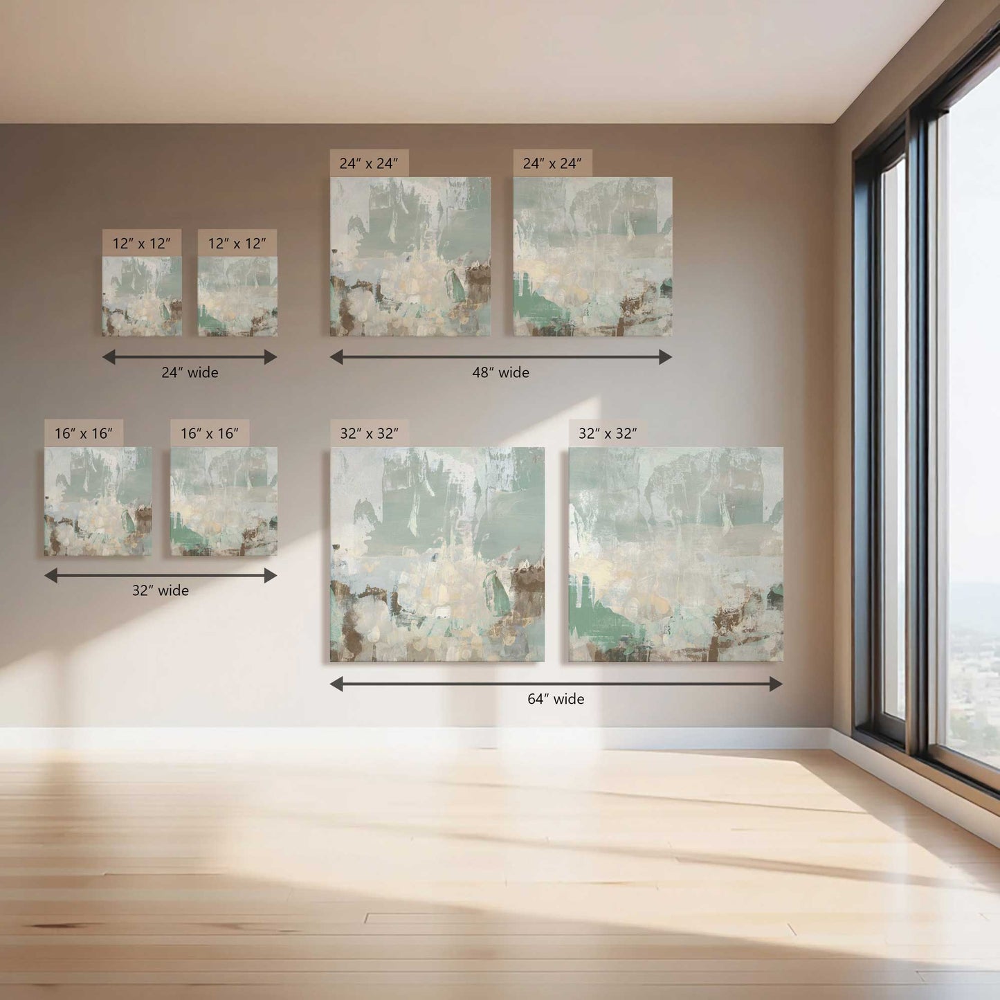 Beachy Paint Party II, Set of 2 Canvas Prints