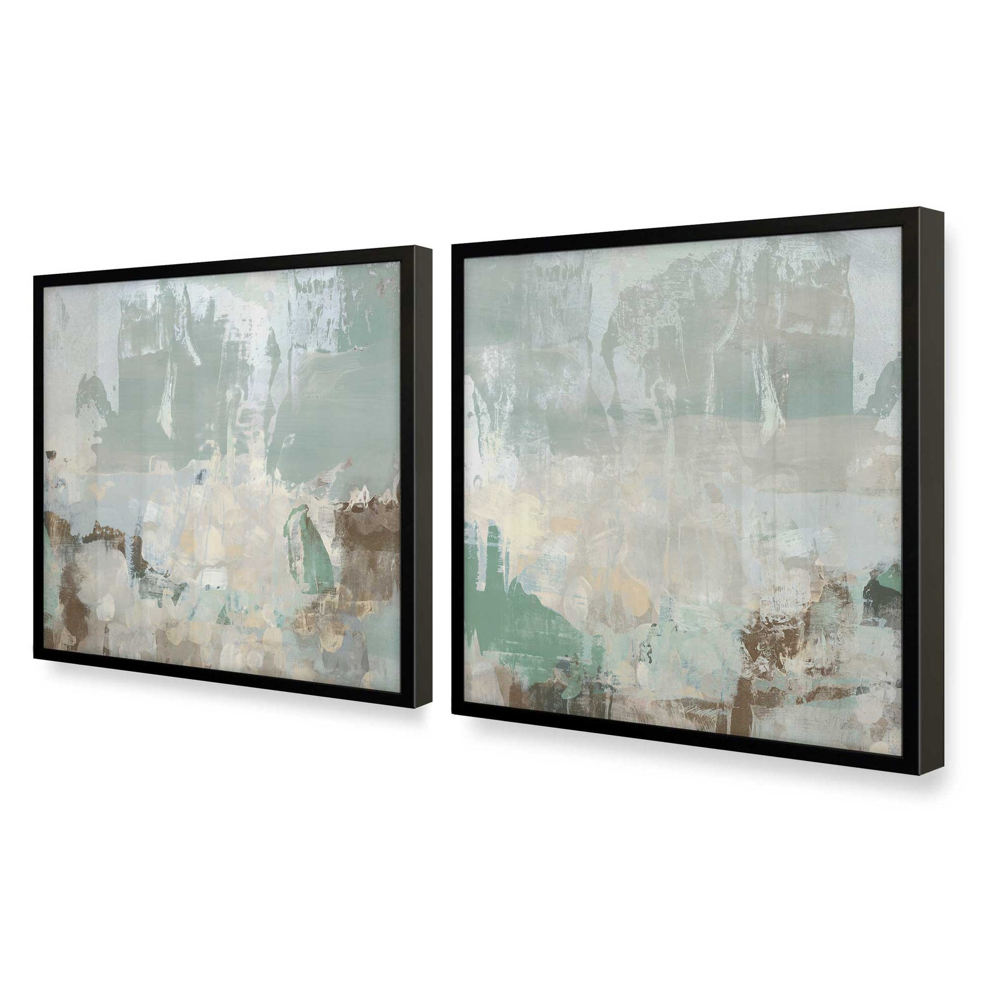 [Color:Satin Black], Picture of art in a Satin Black frame at an angle
