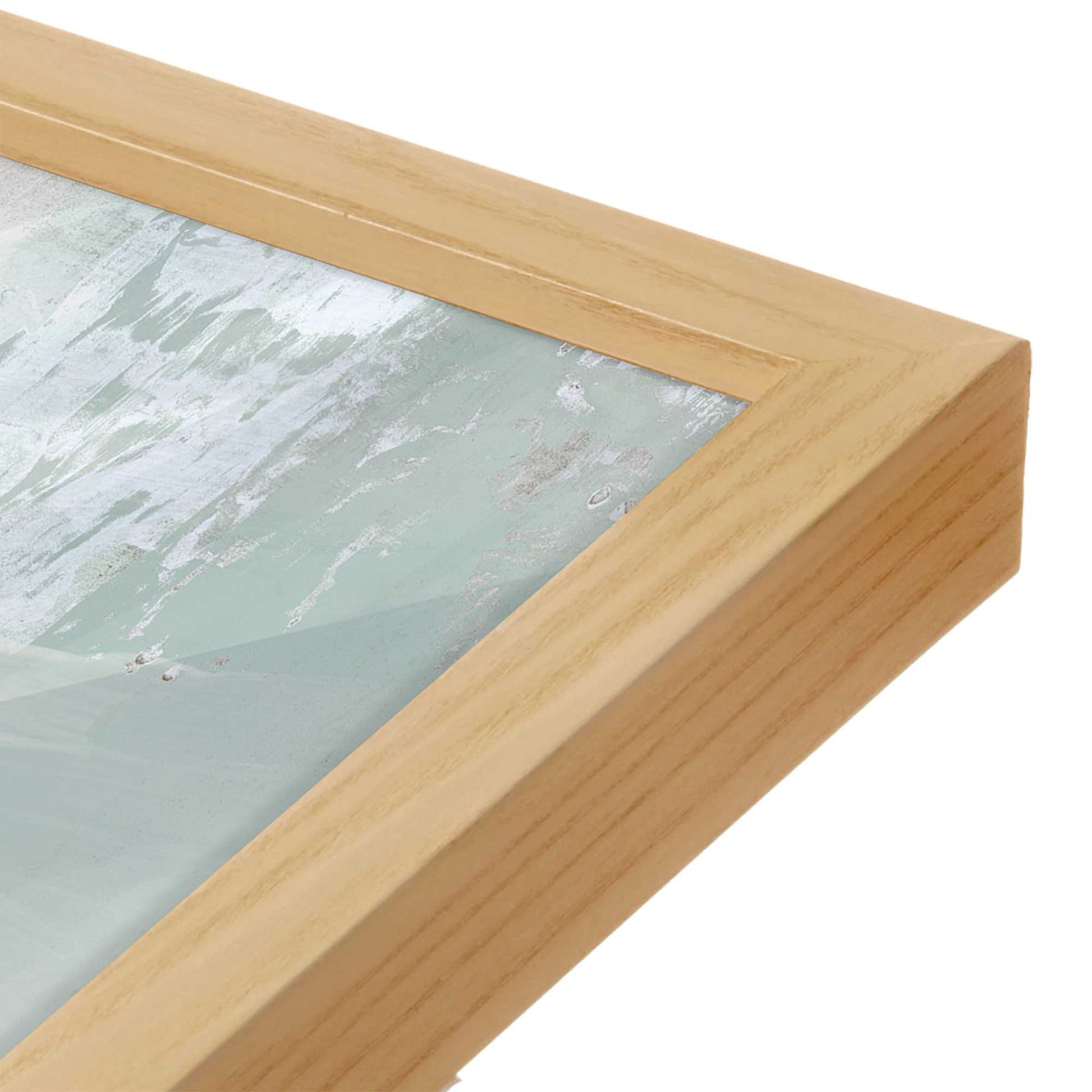 [Color:American Maple], Picture of art in an American Maple frame of the corner