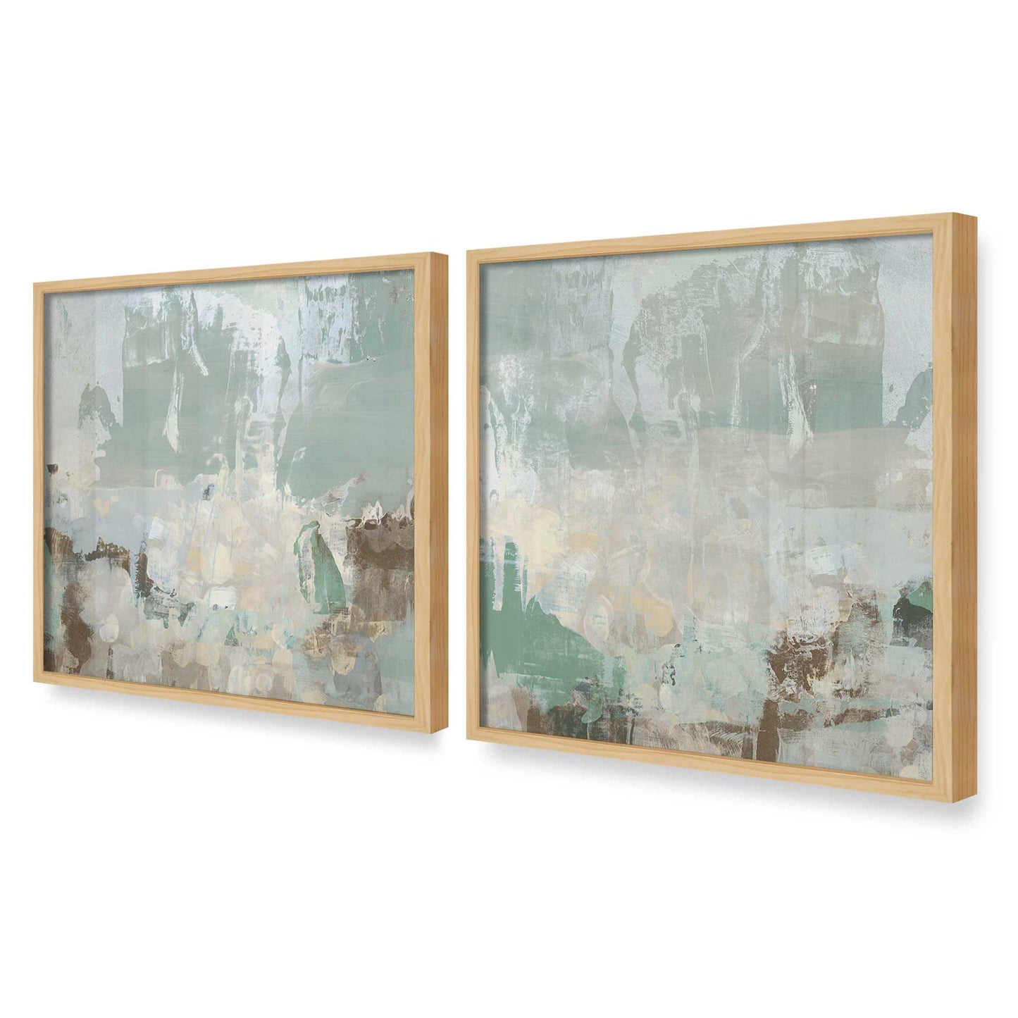 [Color:American Maple], Picture of art in an American Maple frame at an angle