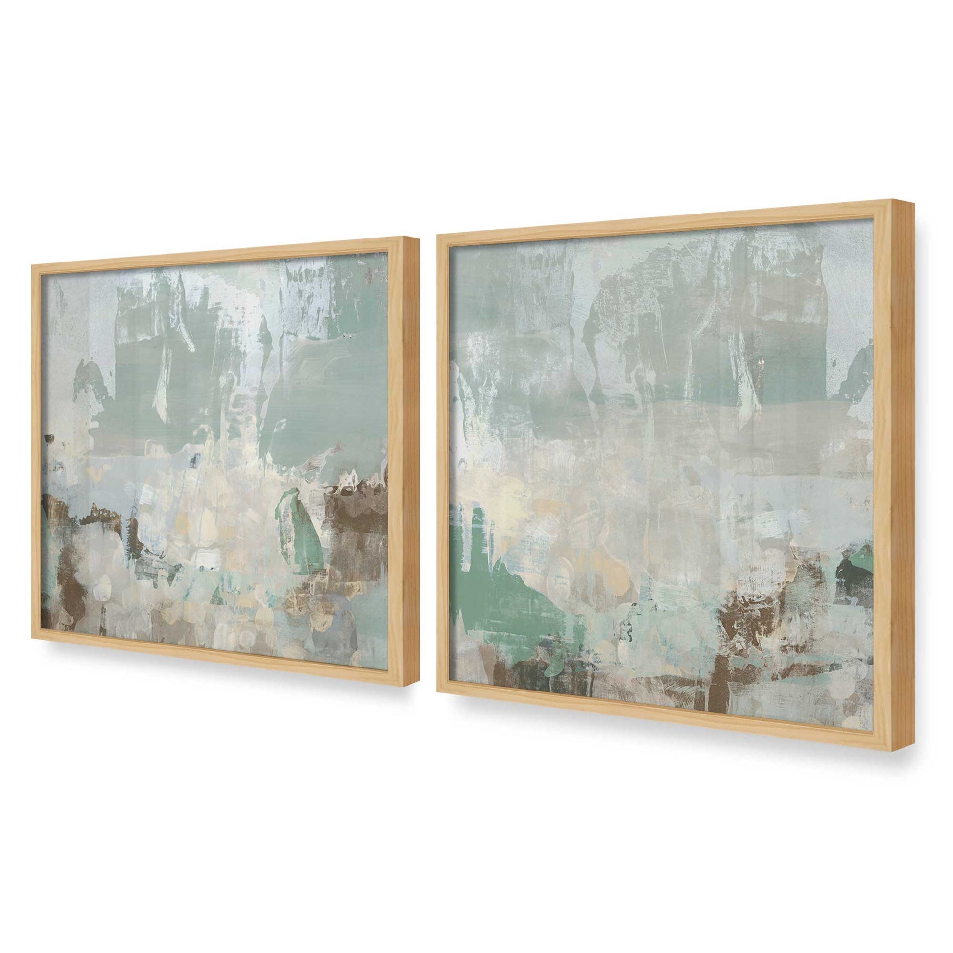 [Color:American Maple], Picture of art in an American Maple frame at an angle