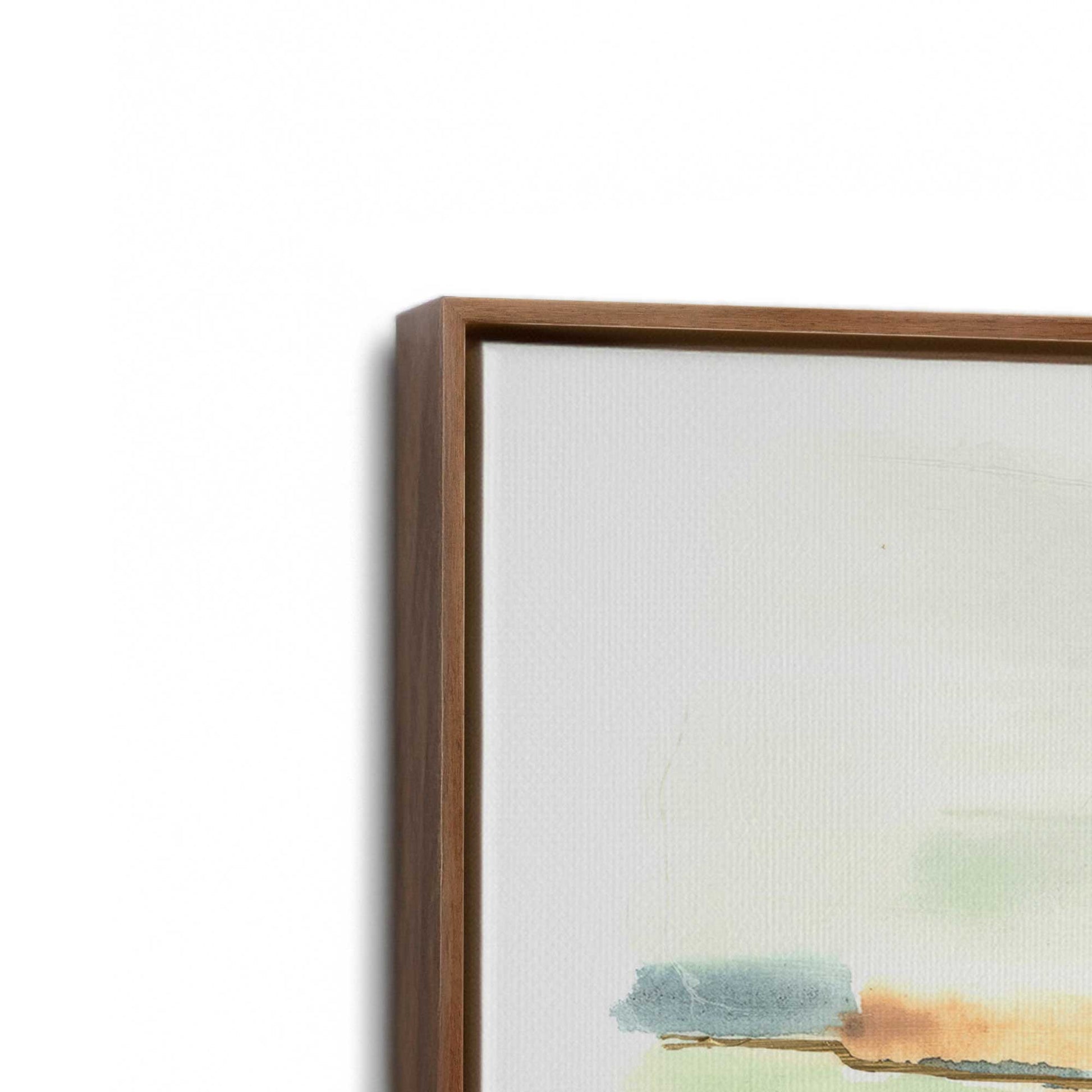 [Color:Walnut], Picture of art in a Walnut frame at an angle