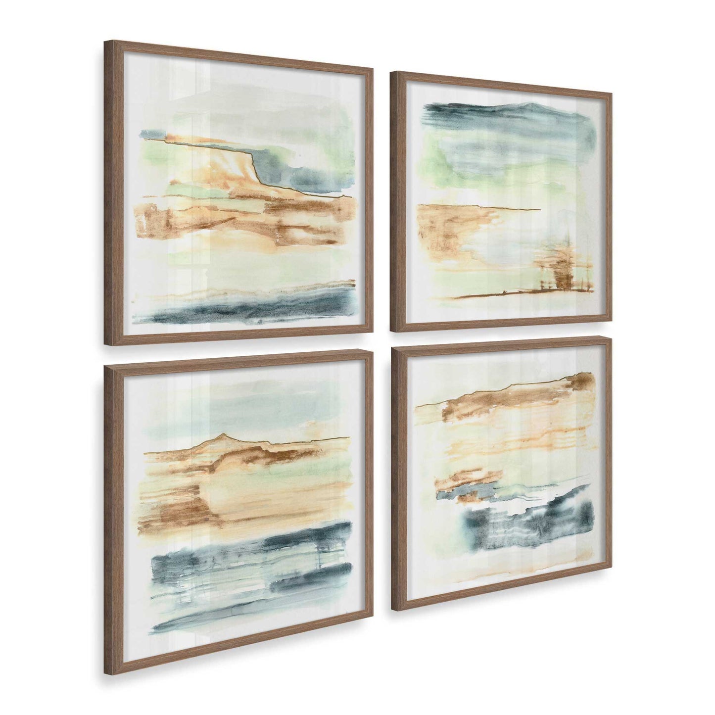 [Color:Walnut], Picture of art in a Walnut frame at an angle