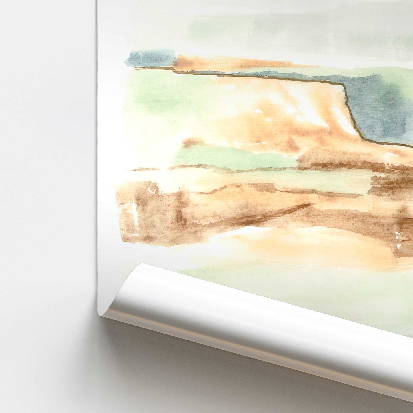 [color:Rolled Print], Picture of close up of art