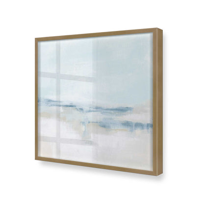 [Color:Brushed Gold], Picture of art in a Brushed Gold frame at an angle
