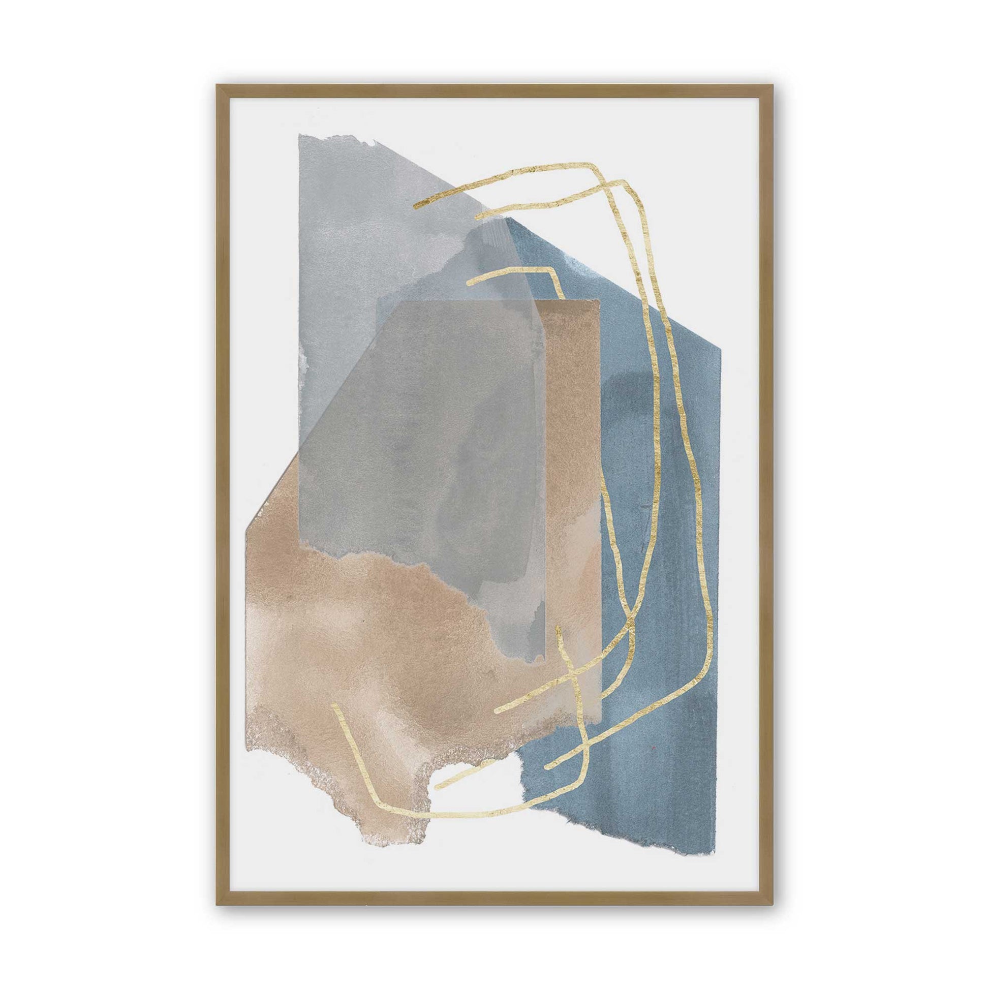 [Color:Brushed Gold], Picture of art in a Brushed Gold frame