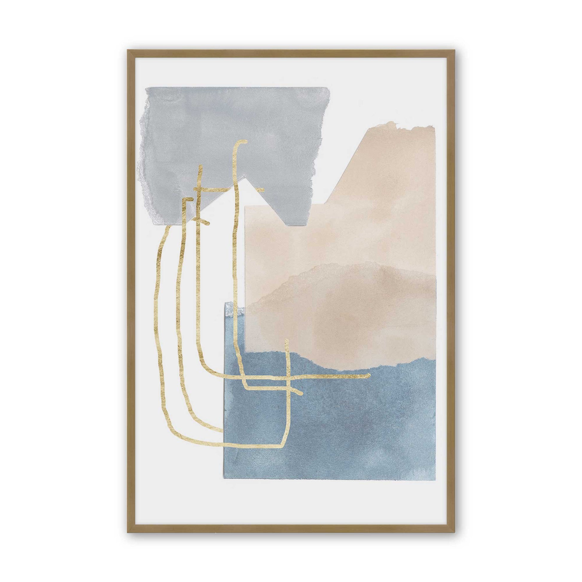 [Color:Brushed Gold], Picture of art in a Brushed Gold frame
