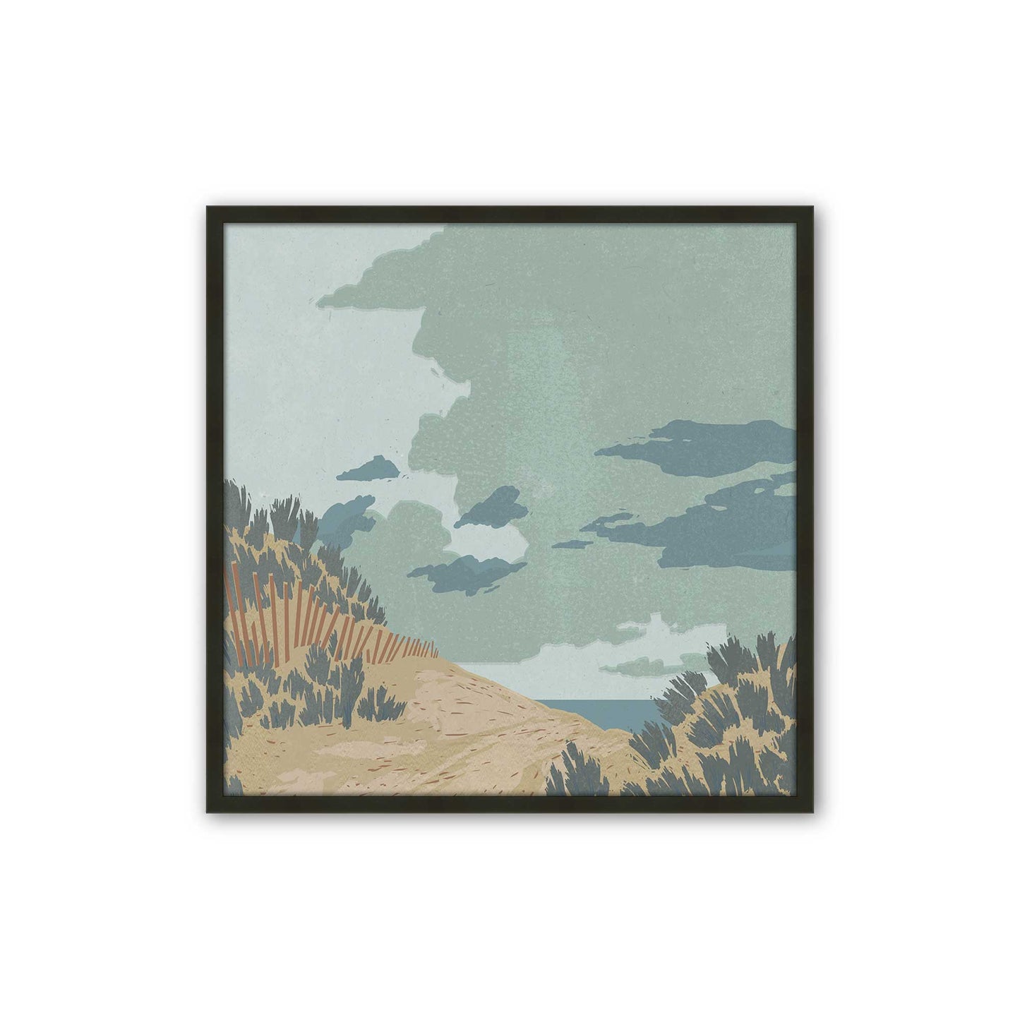 [Color:Satin Black], Picture of art in a Satin Black frame