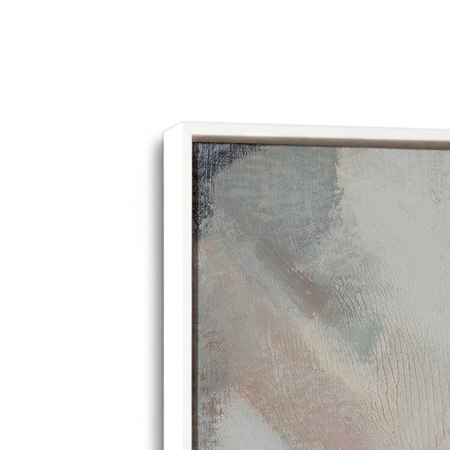 [Color:Opaque White], Picture of art in a White frame at an angle