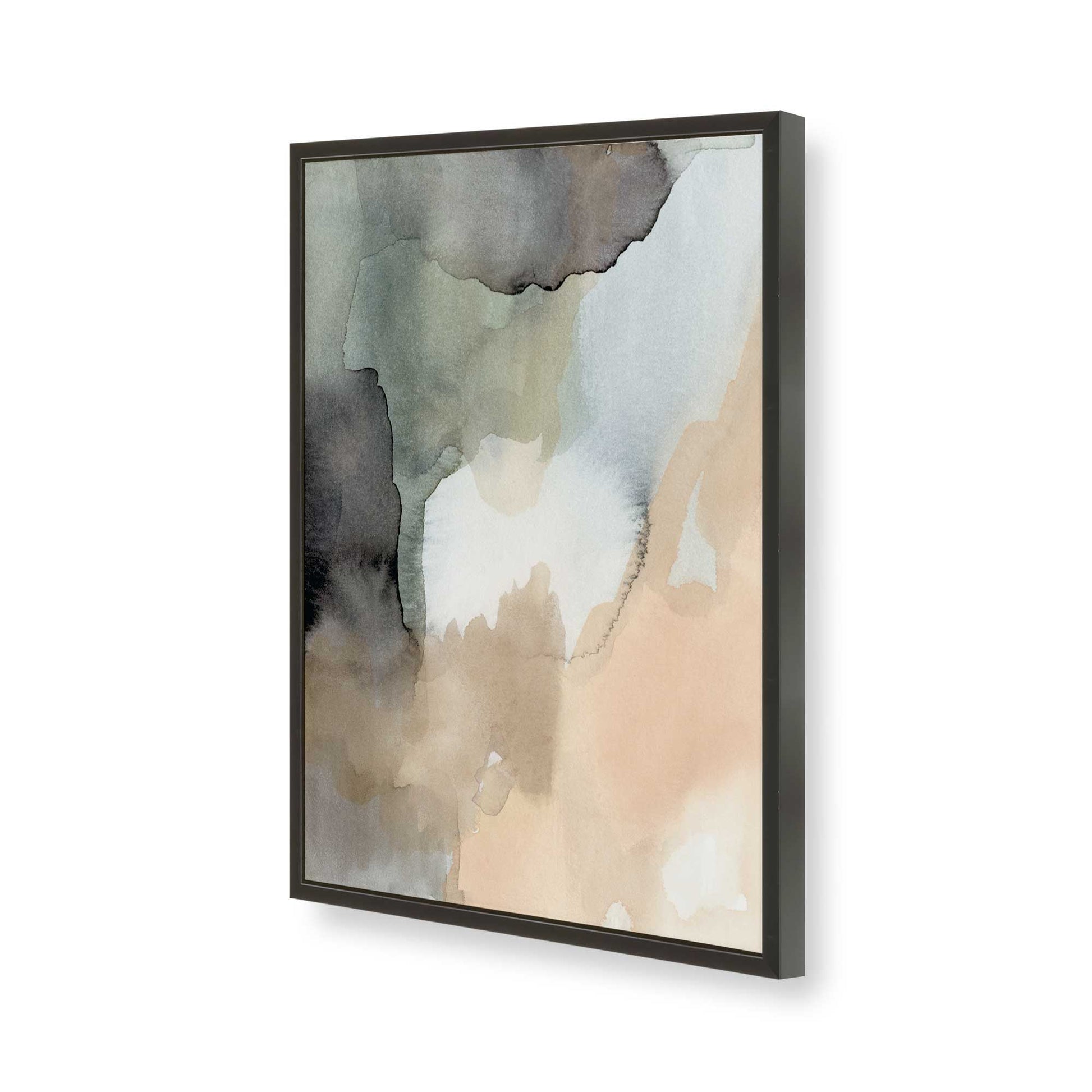 [Color:Satin Black], Picture of art in a Satin Black frame of the corner