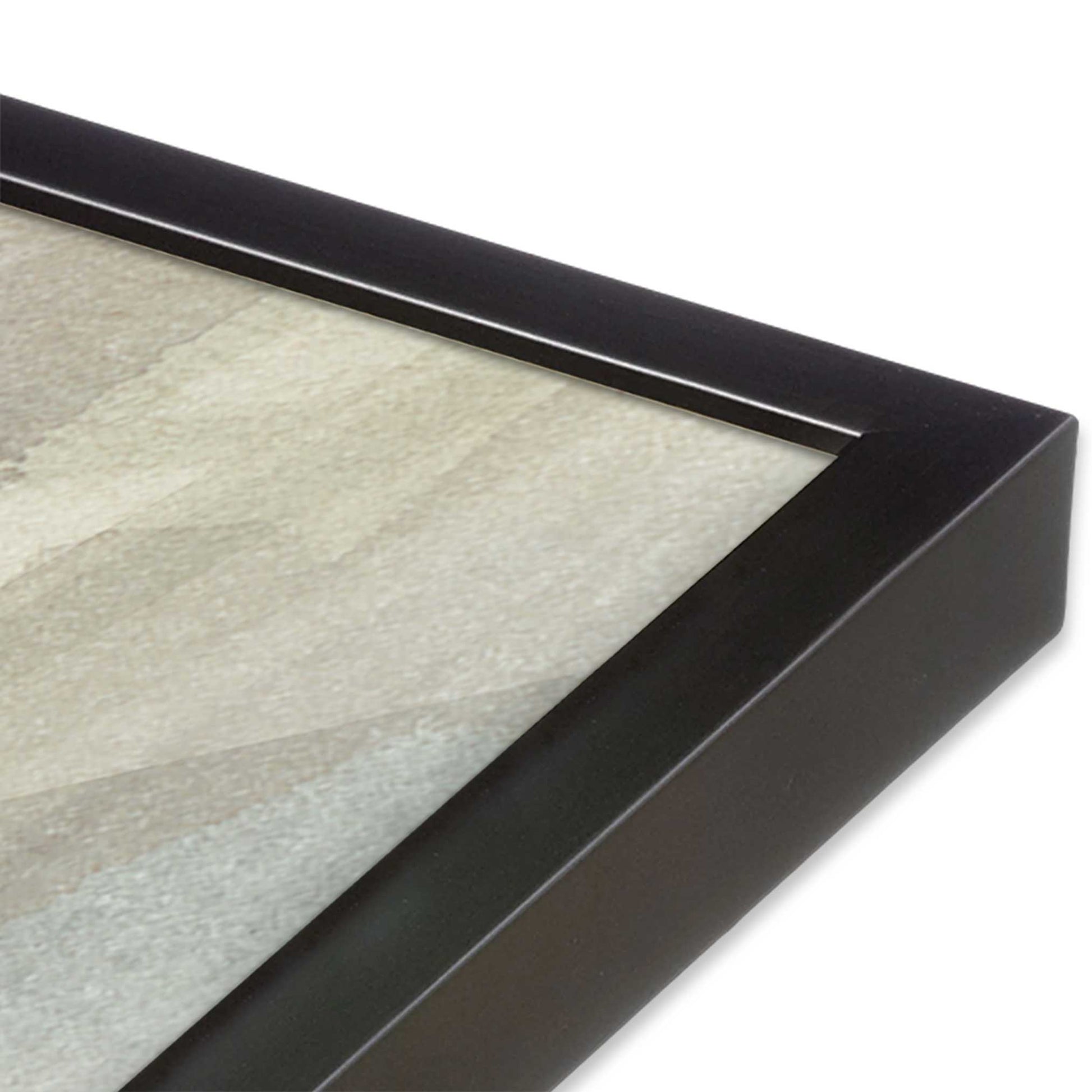 [Color:Weathered Zinc], Picture of art in a Weathered Zinc frame at an angle