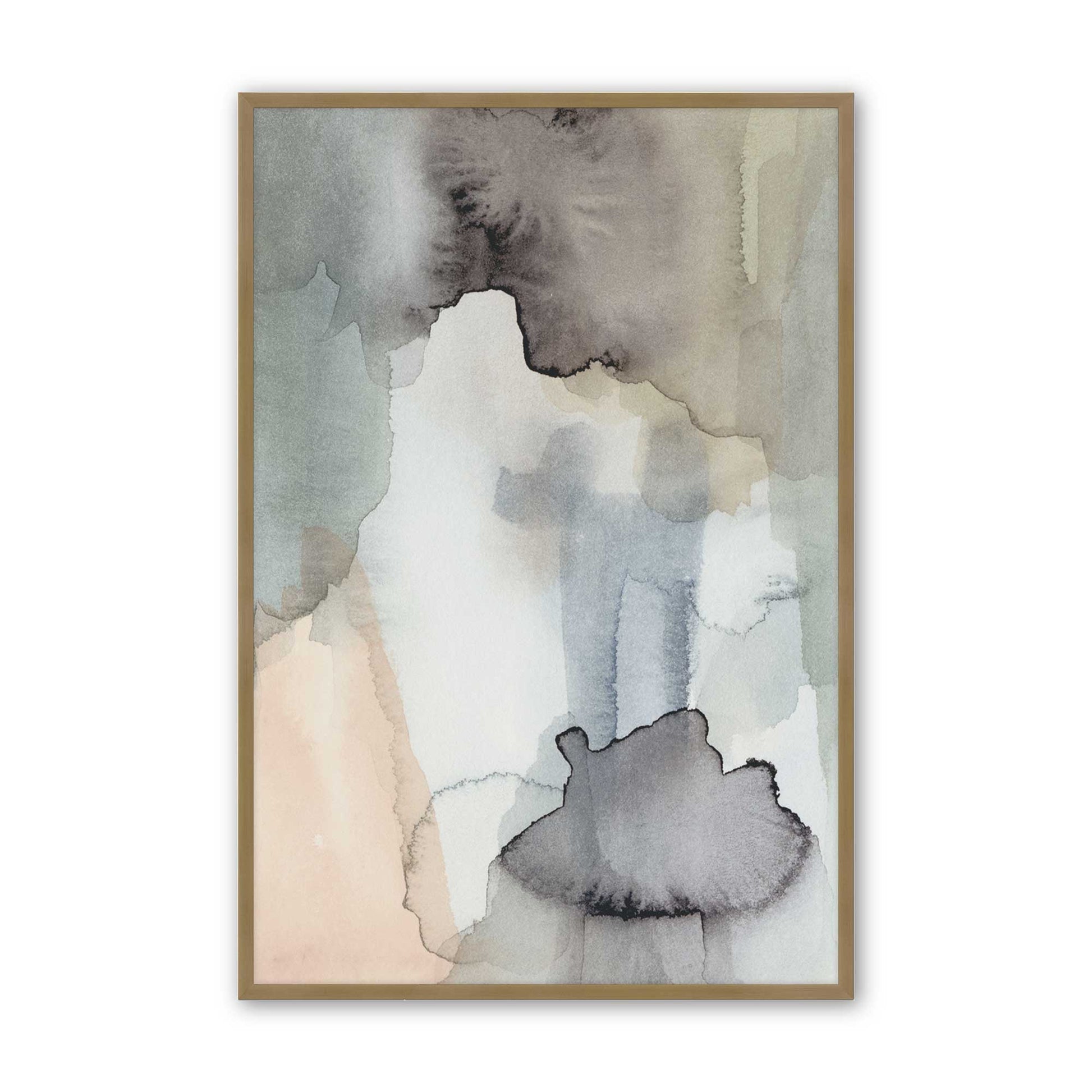 [Color:Brushed Gold], Picture of art in a Brushed Gold frame