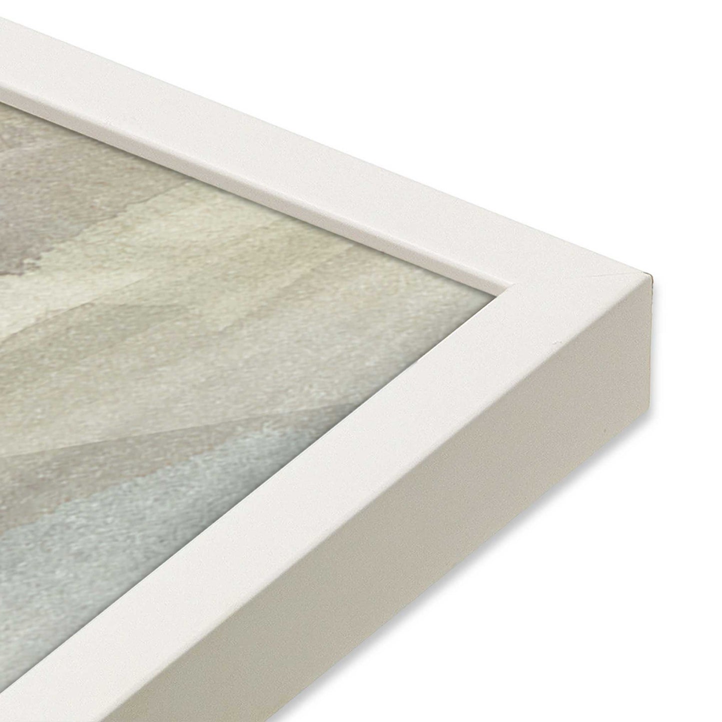 [Color:Opaque White], Picture of art in a Opaque White frame at an angle