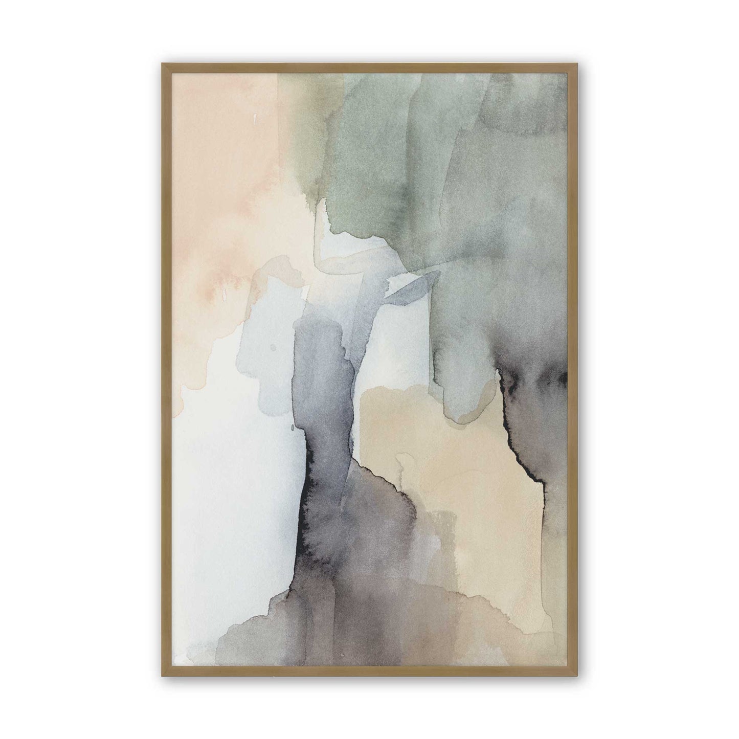 Organic Tones in Watercolor Set of 3 Art Prints