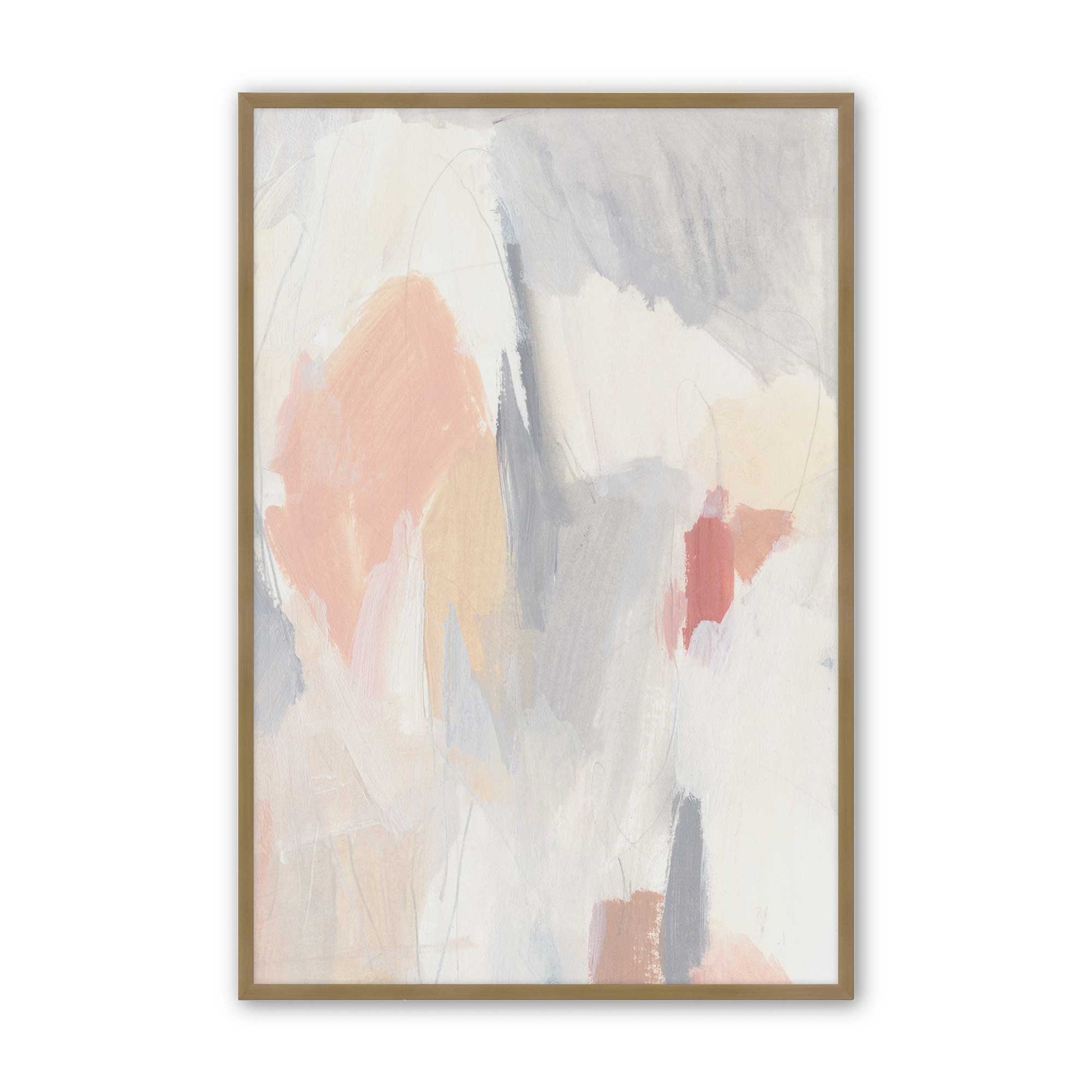 [Color:Brushed Gold], Picture of art in a Brushed Gold frame