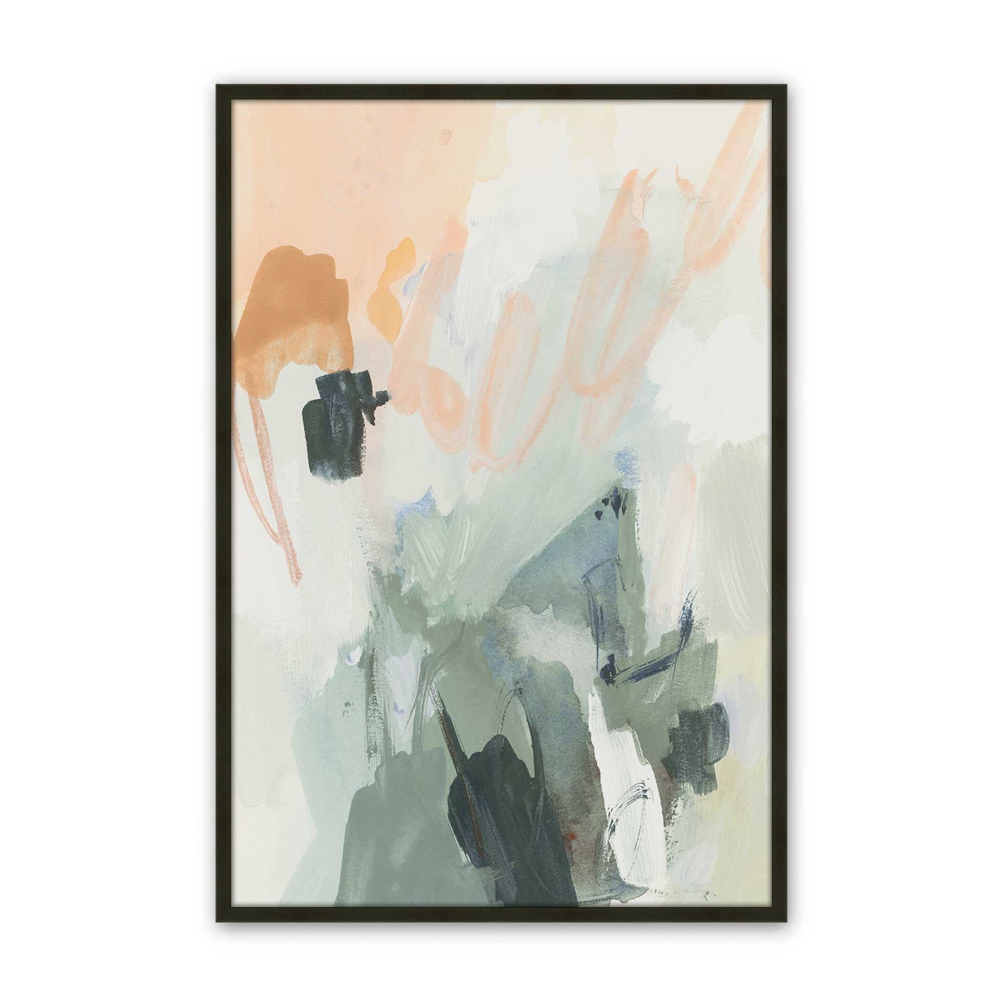 [Color:Satin Black], Picture of art in a Satin Black frame