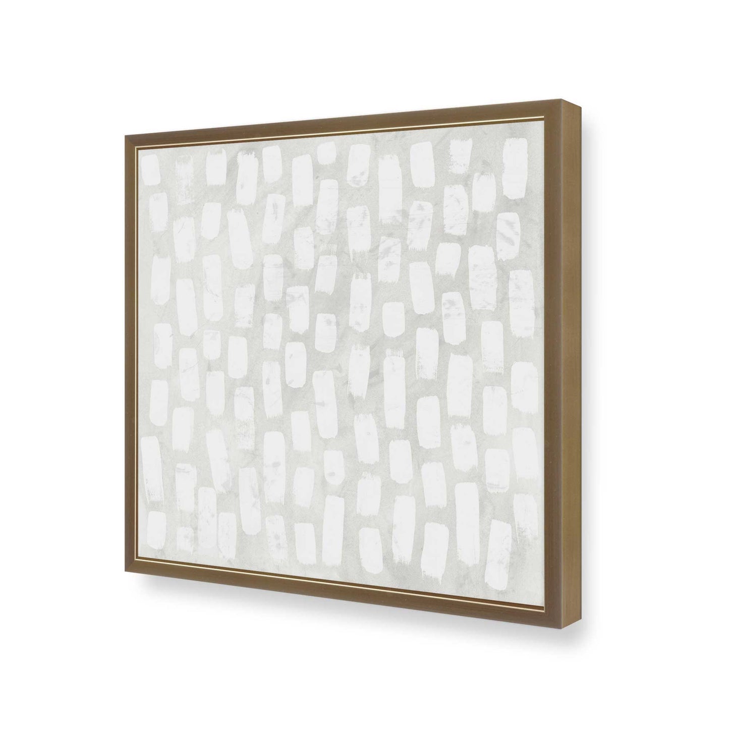 [Color:Brushed Gold], Picture of art in a Brushed Gold frame at an angle