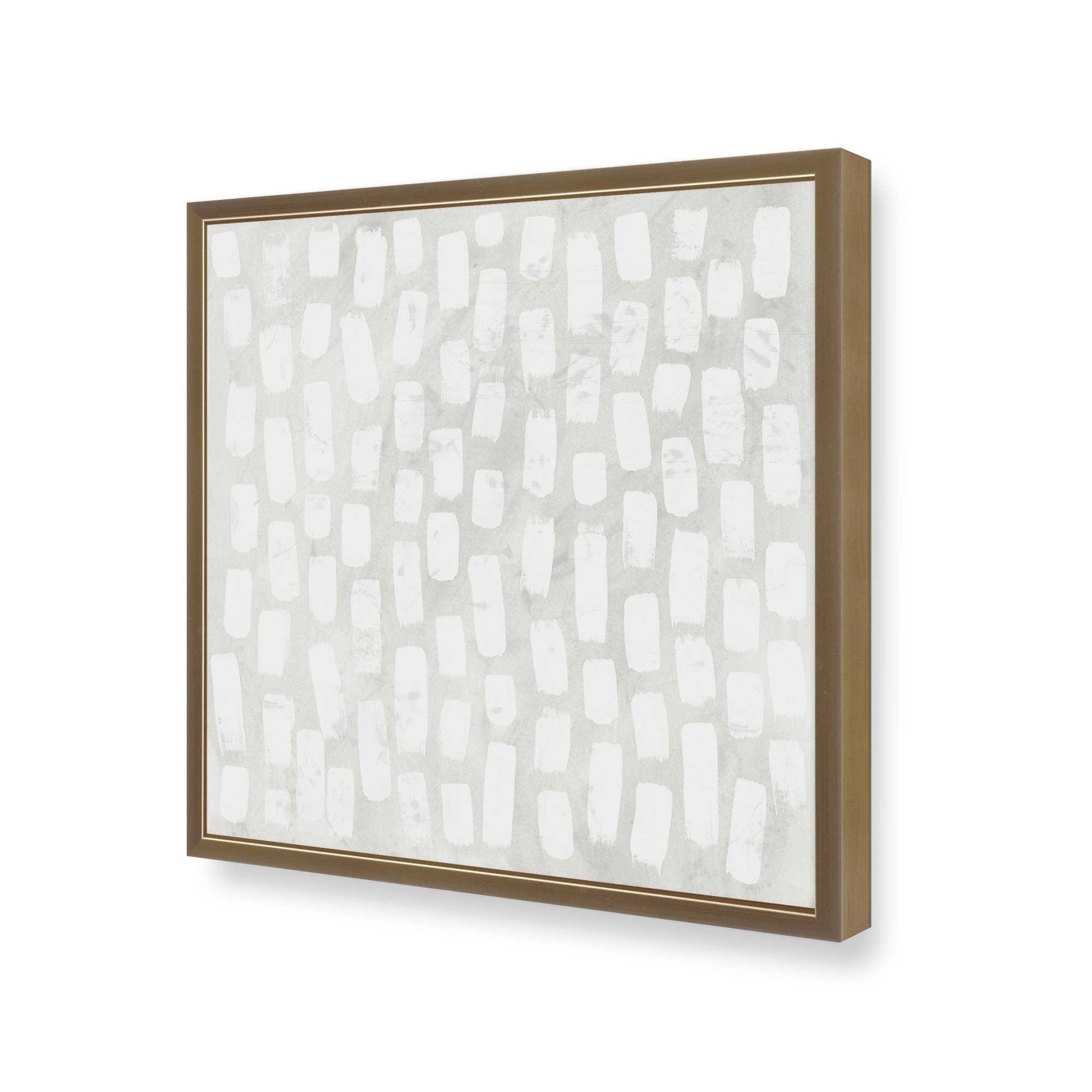 [Color:Brushed Gold], Picture of art in a Brushed Gold frame at an angle