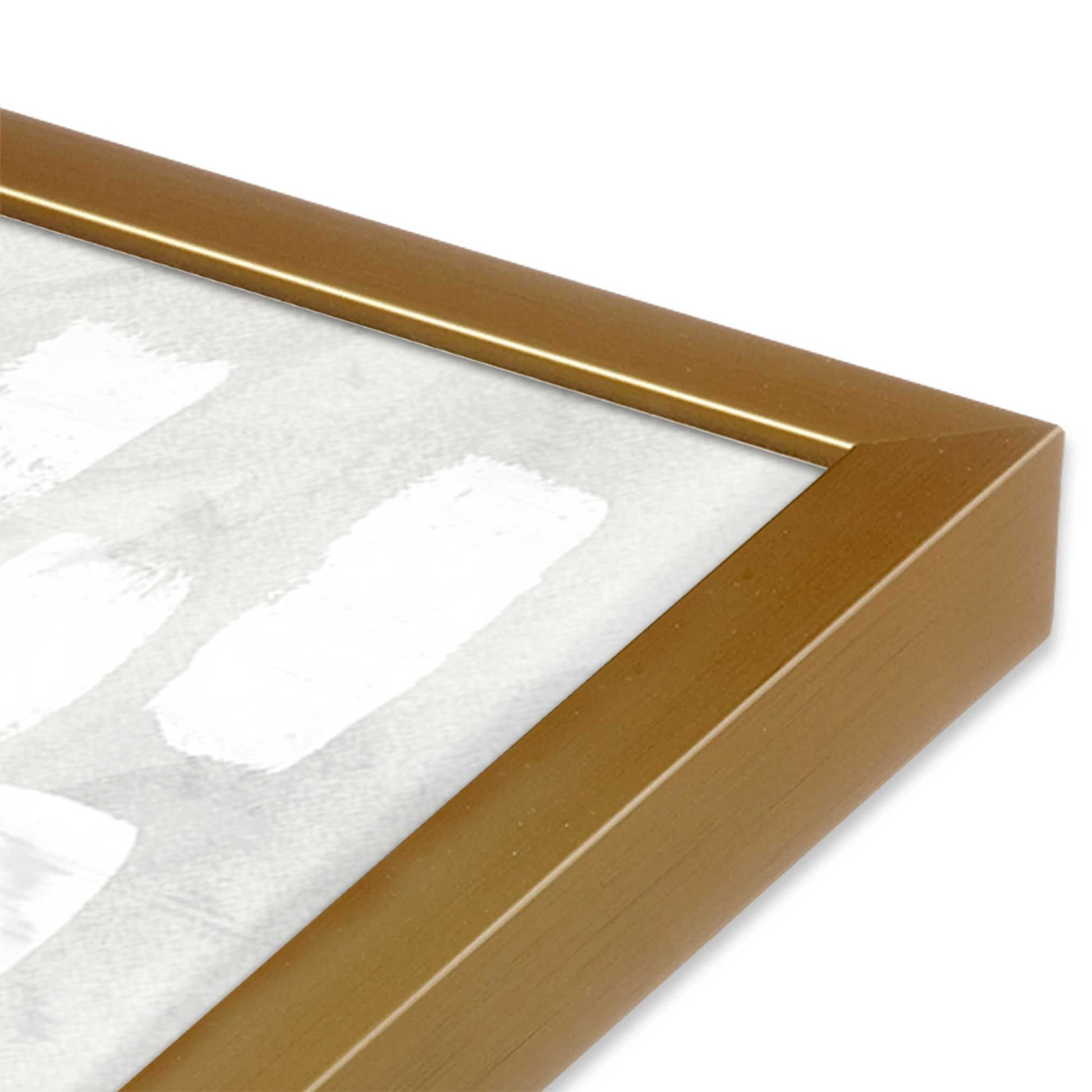 [Color:Polished Gold], Picture of art in a Polished Gold frame of the corner
