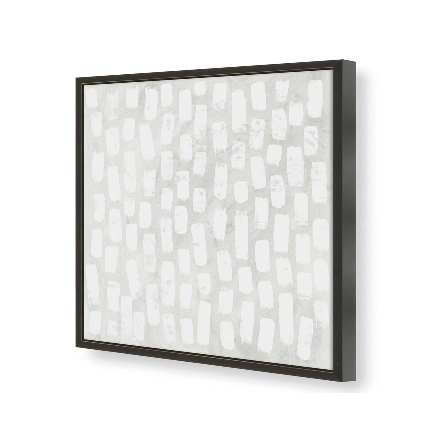 [Color:Satin Black], Picture of art in a Satin Black frame at an angle