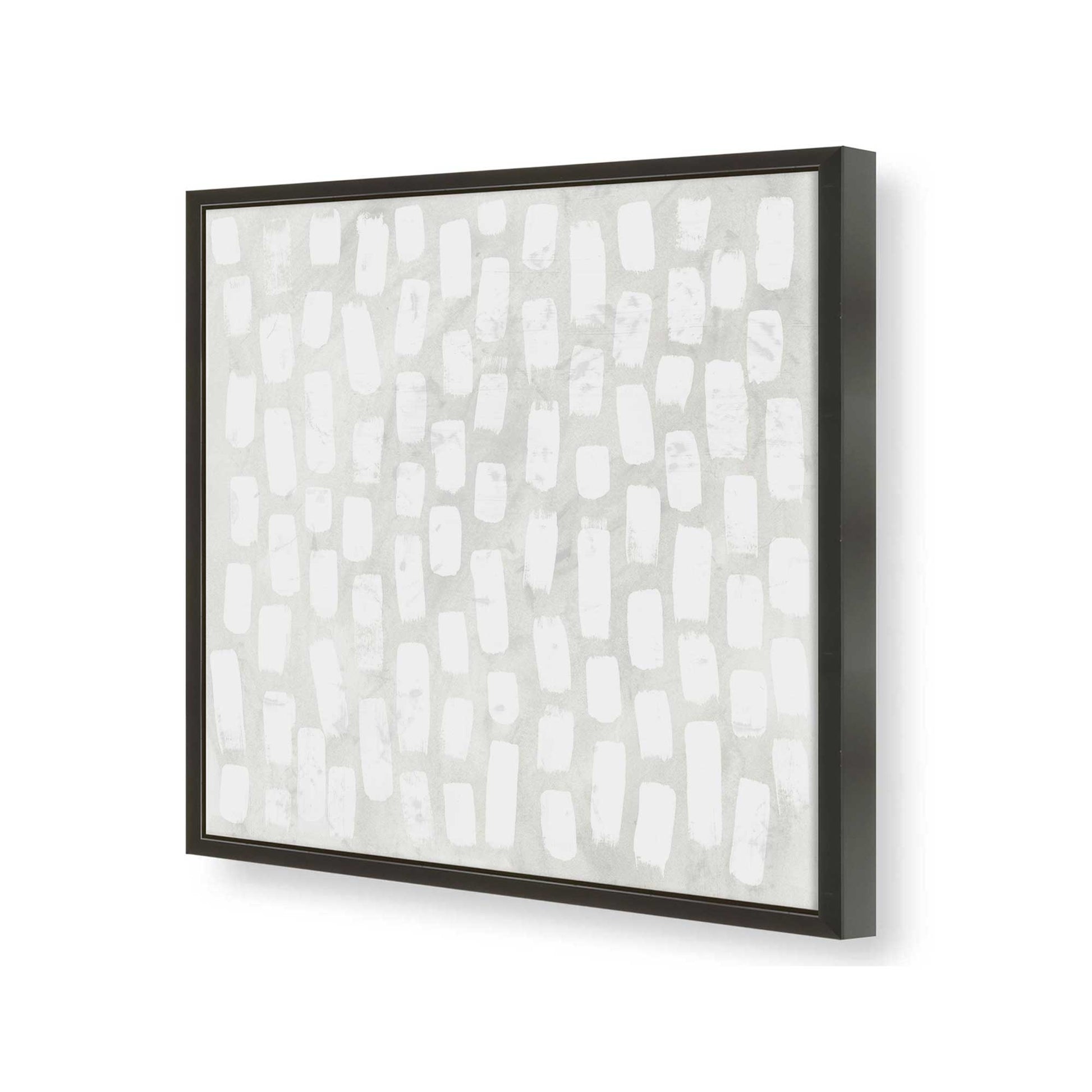 [Color:Satin Black], Picture of art in a Satin Black frame at an angle