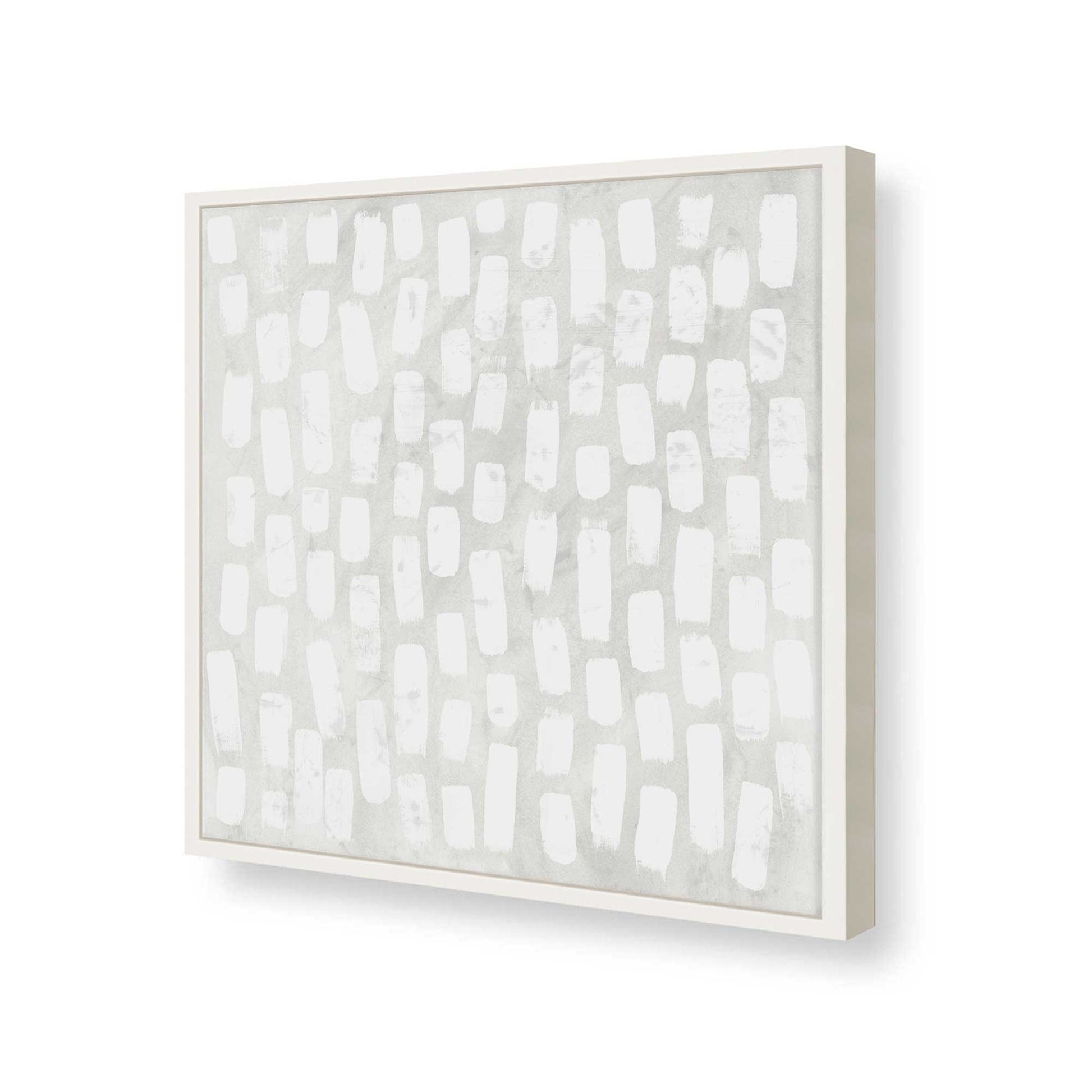 [Color:Opaque White], Picture of art in a Opaque White frame at an angle