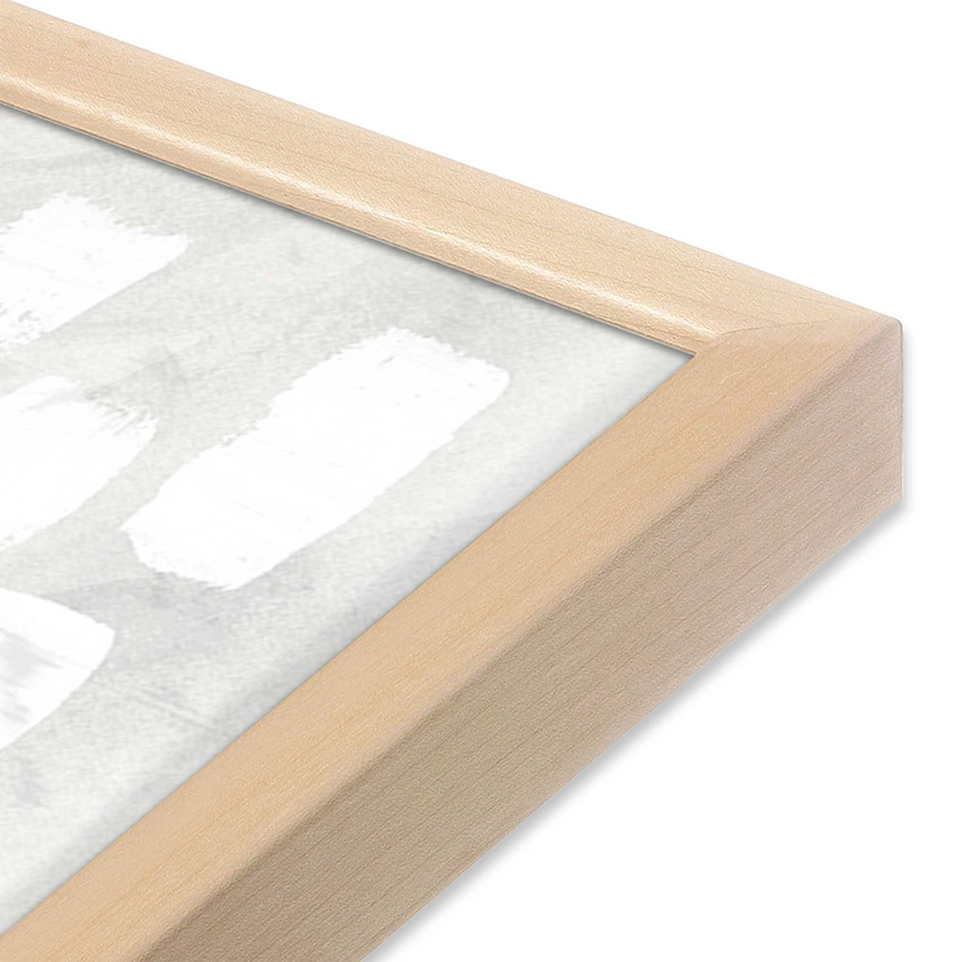 [Color:Raw Maple], Picture of art in a Raw Maple frame of the corner