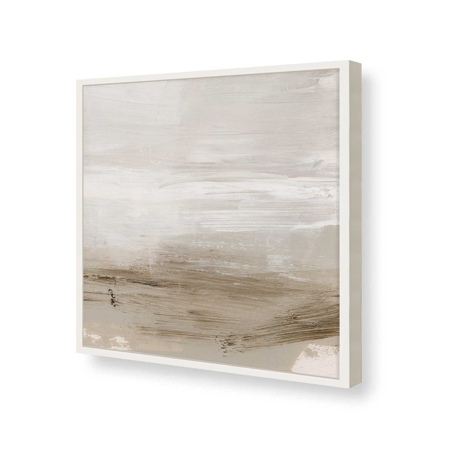 [Color:Opaque White], Picture of art in a Opaque White frame at an angle