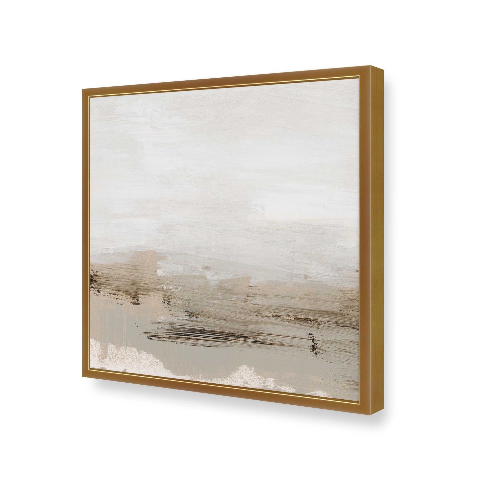 [Color:Polished Gold], Picture of art in a Polished Gold frame at an angle