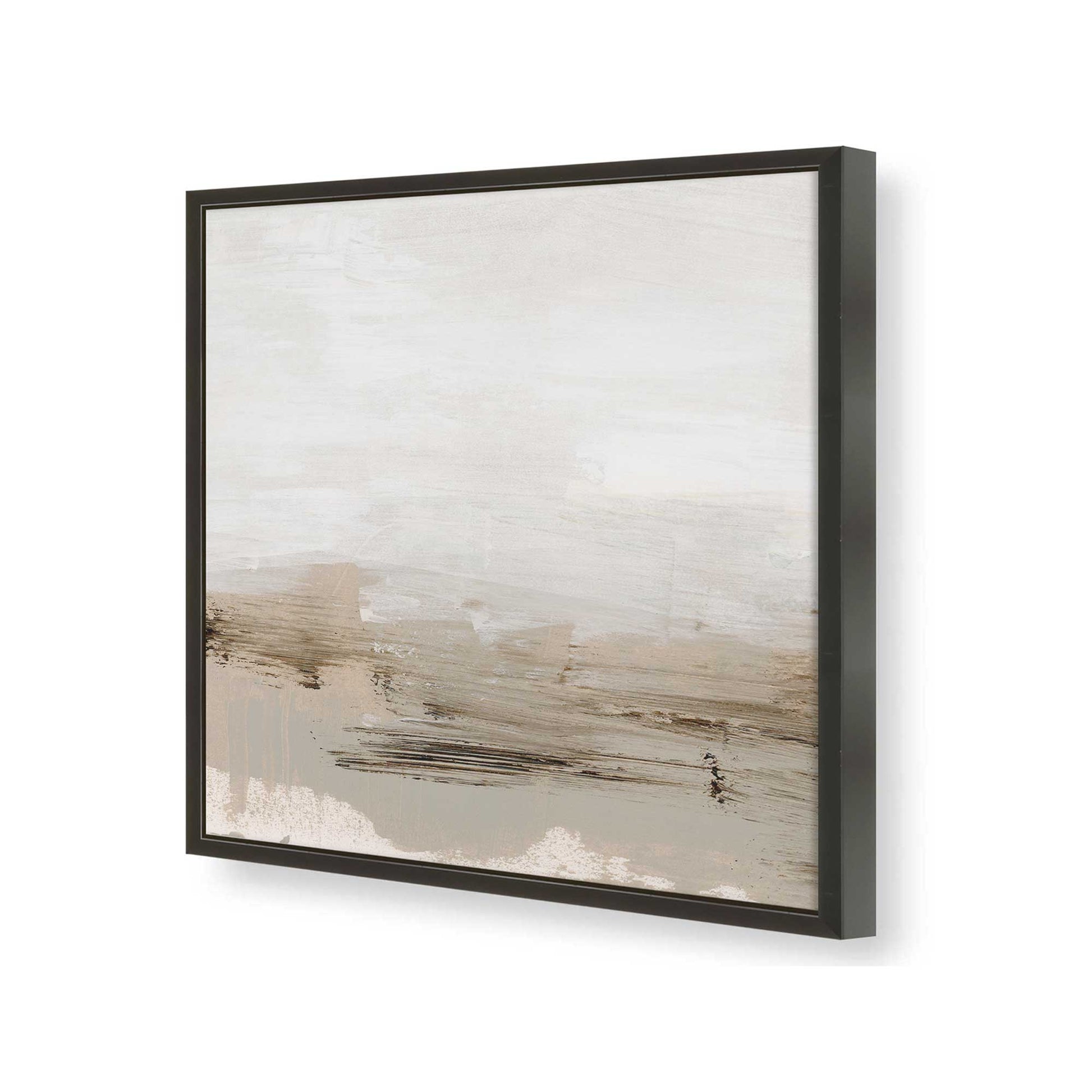 [Color:Satin Black], Picture of art in a Satin Black frame at an angle