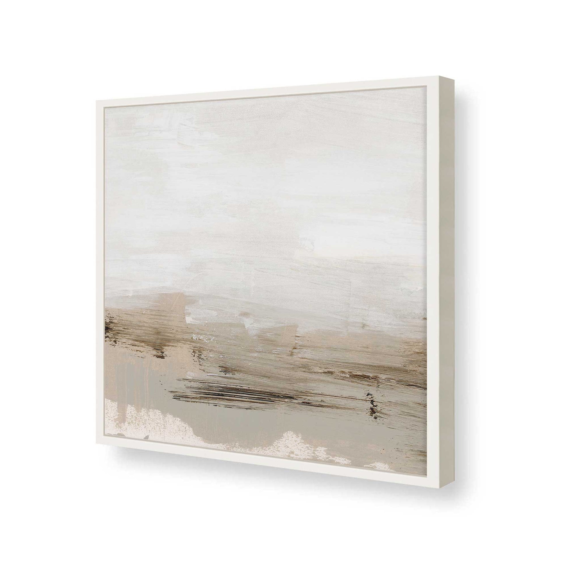[Color:Opaque White], Picture of art in a Opaque White frame at an angle