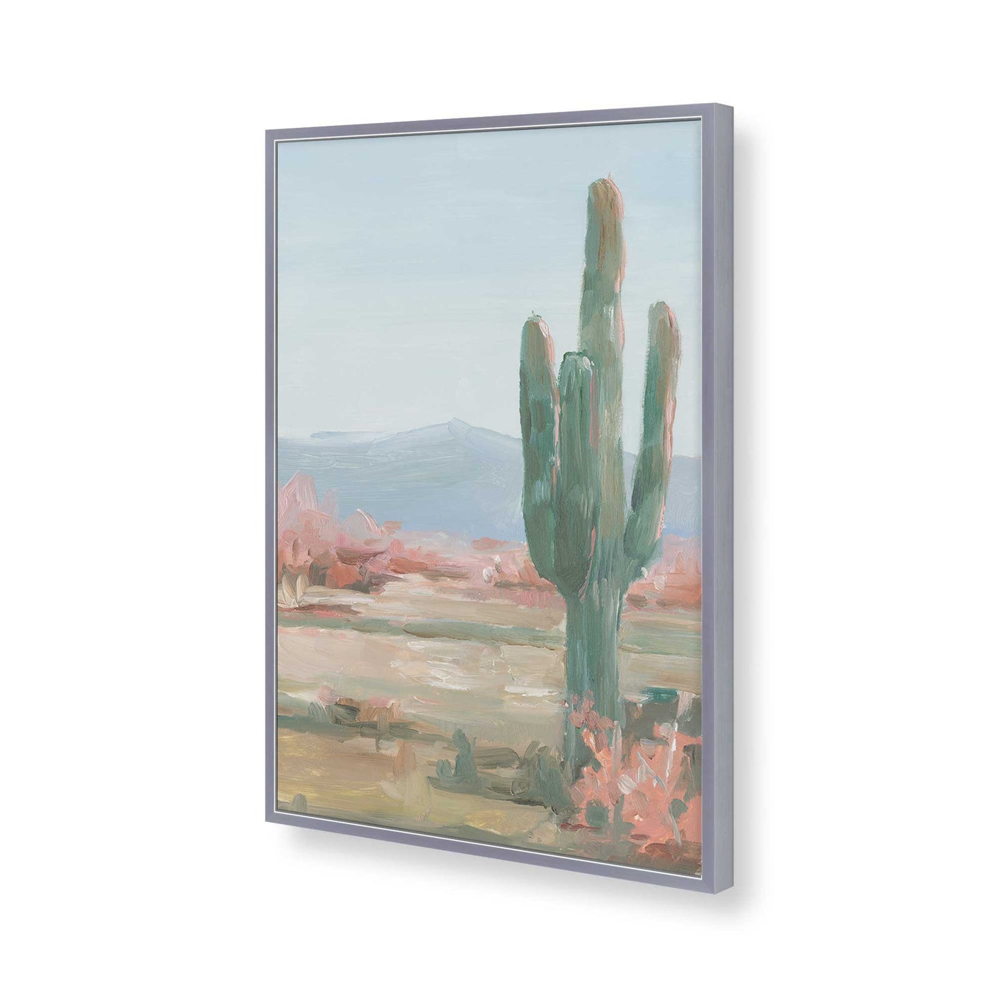 [Color:Polished Chrome], Picture of art in a Polished Chrome frame of the corner