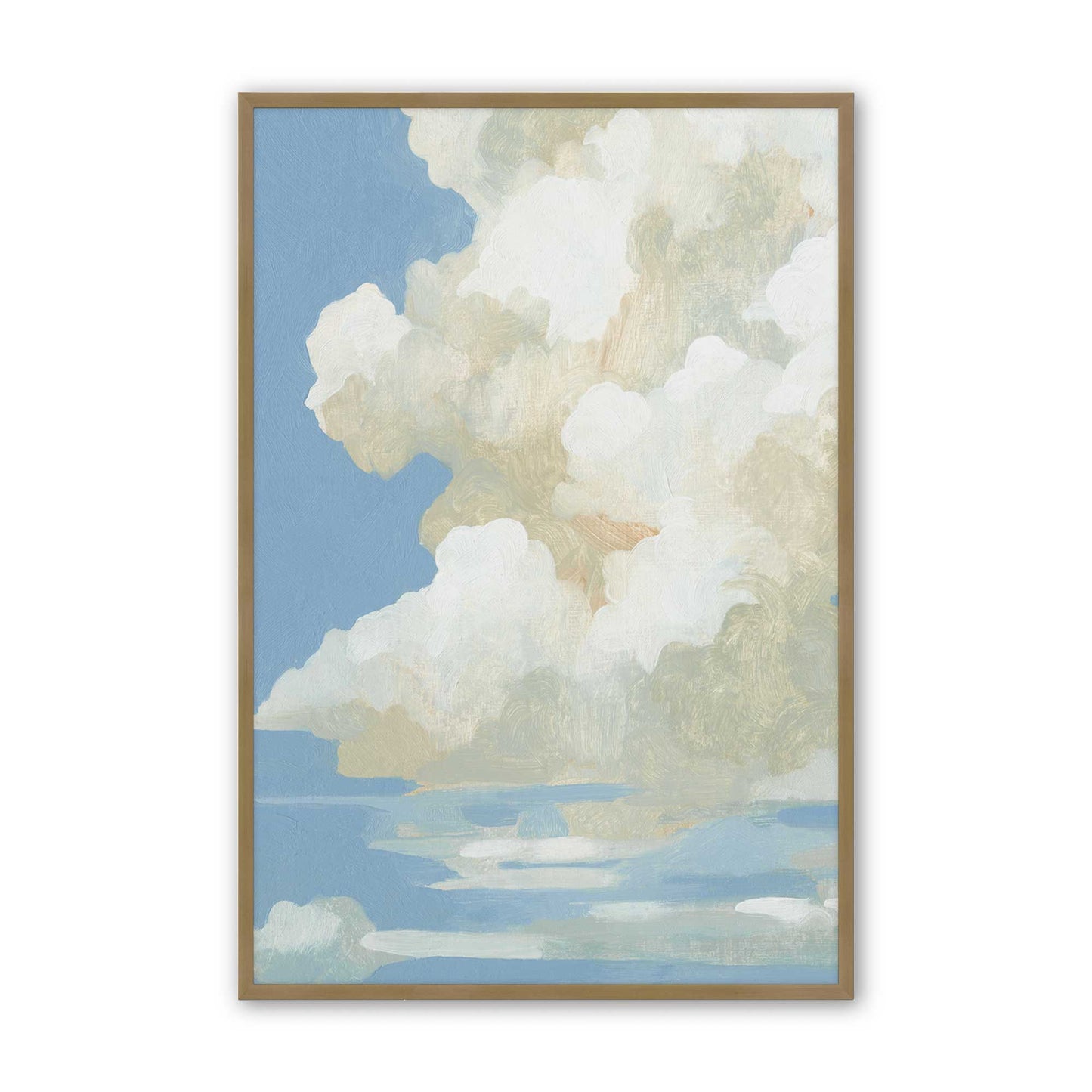 [Color:Brushed Gold], Picture of art in a Brushed Gold frame