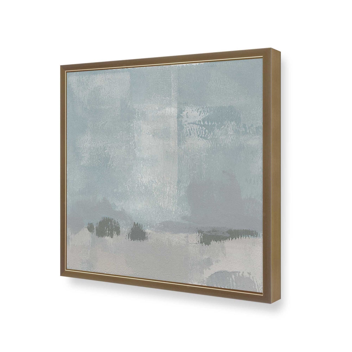 [Color:Brushed Gold], Picture of art in a Brushed Gold frame at an angle