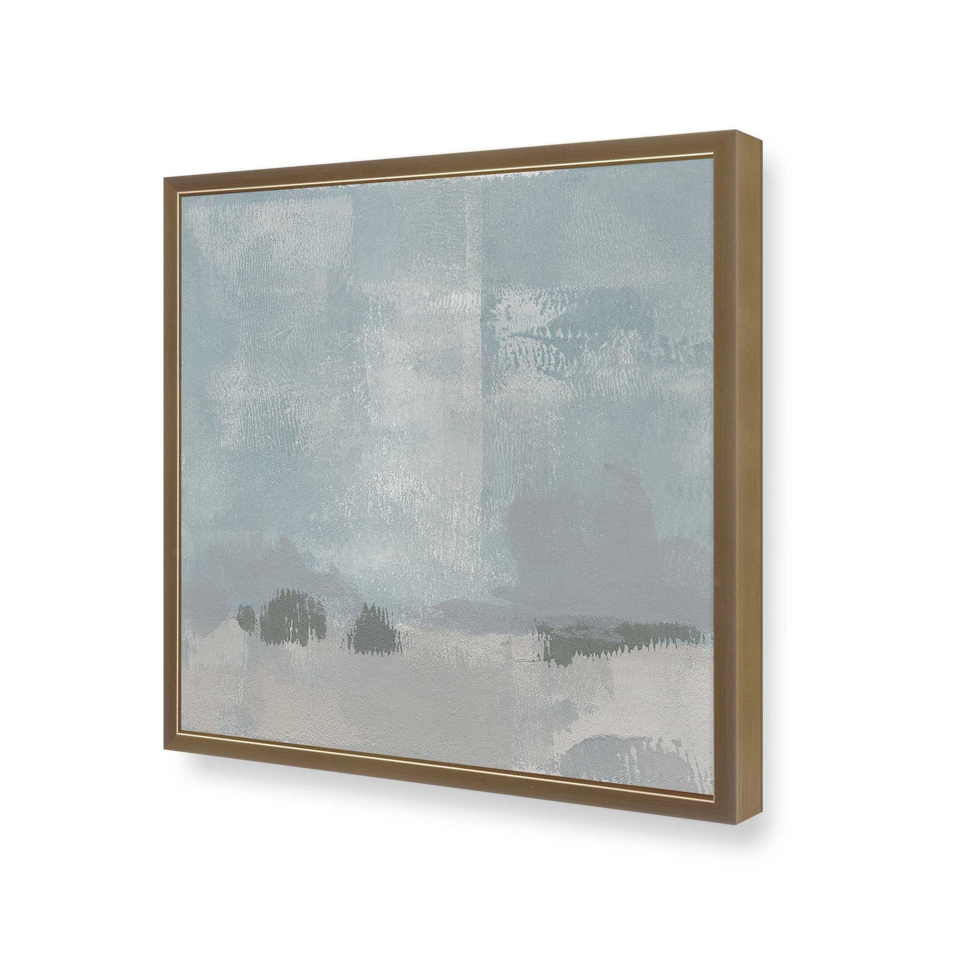 [Color:Brushed Gold], Picture of art in a Brushed Gold frame at an angle