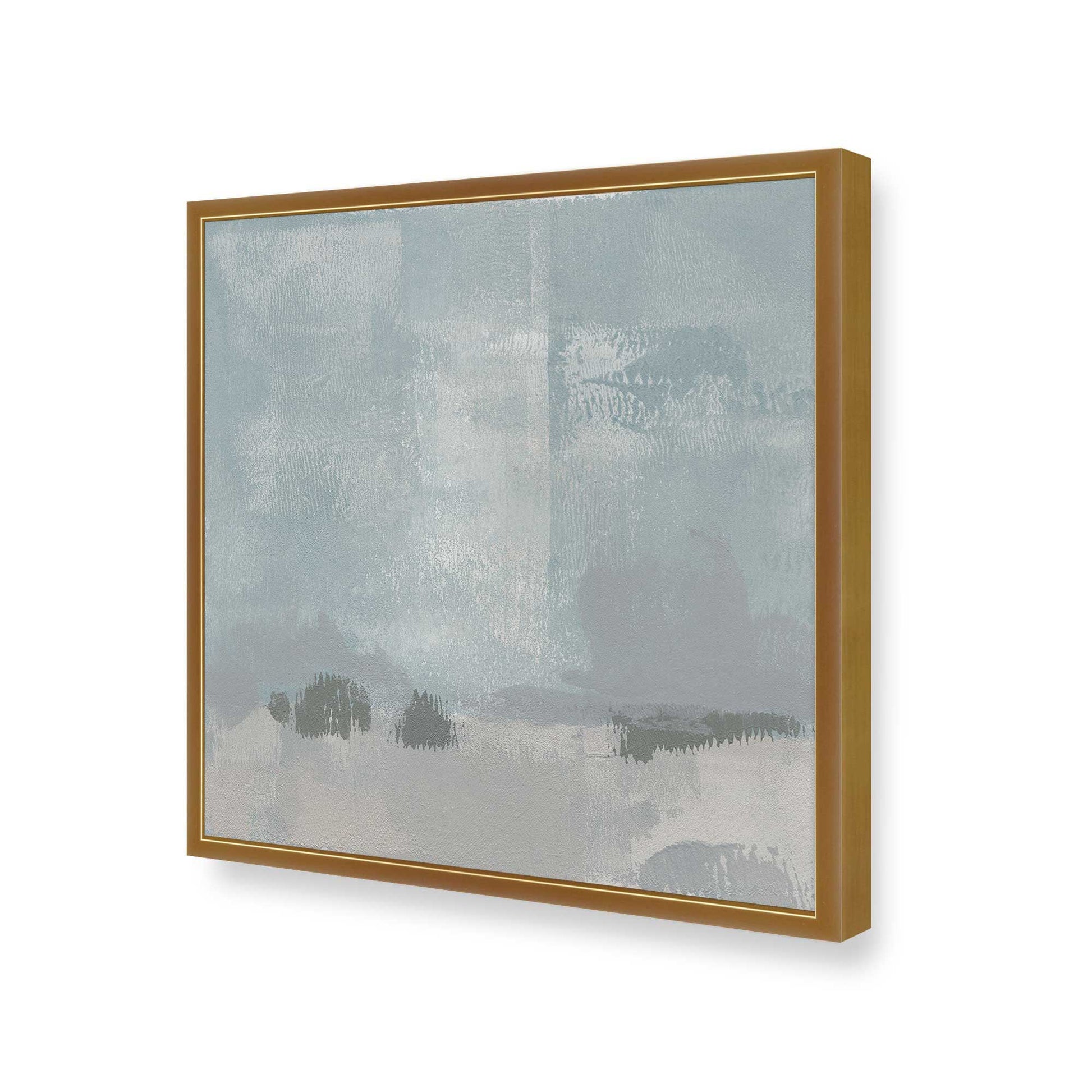 [Color:Polished Gold], Picture of art in a Polished Gold frame at an angle