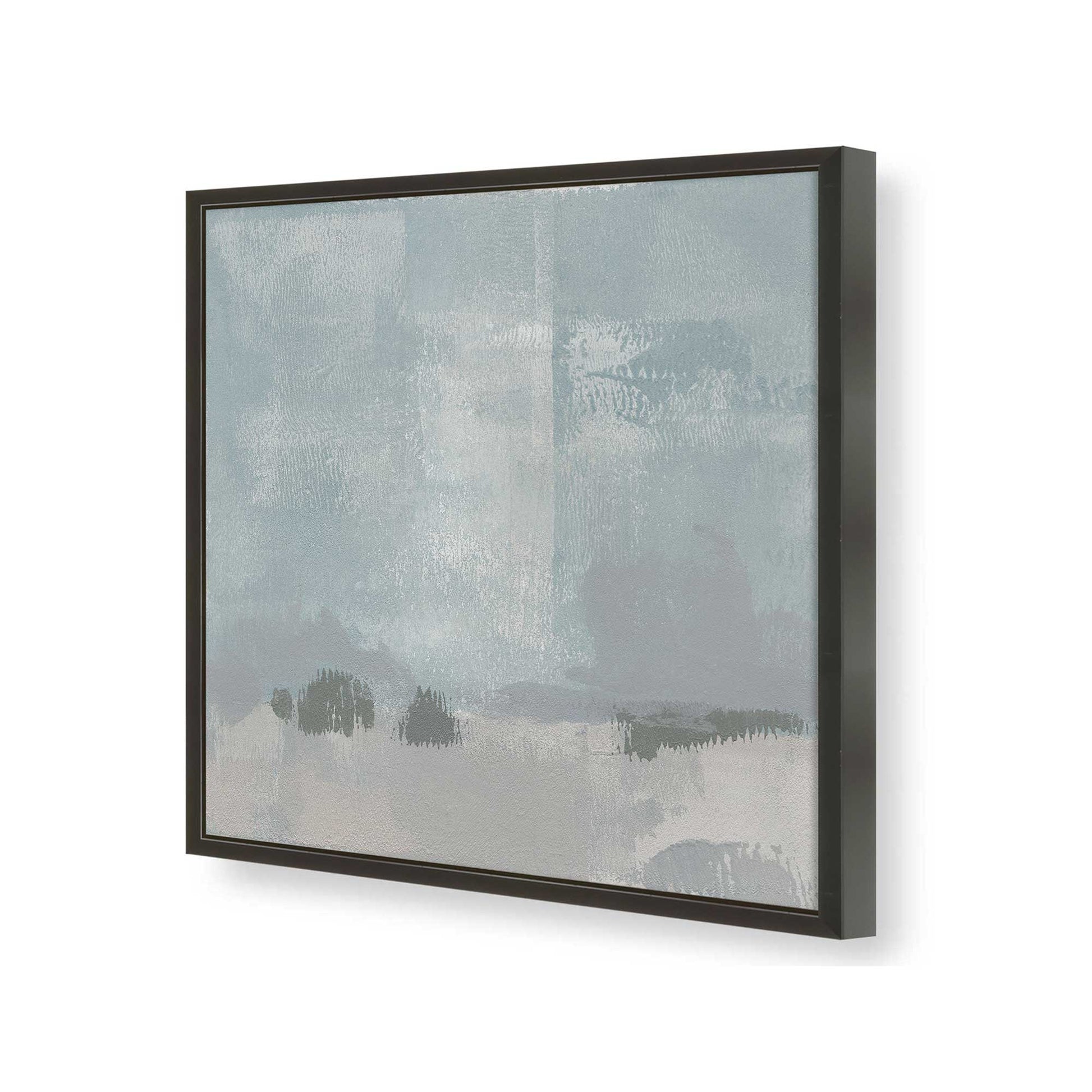 [Color:Satin Black], Picture of art in a Satin Black frame at an angle