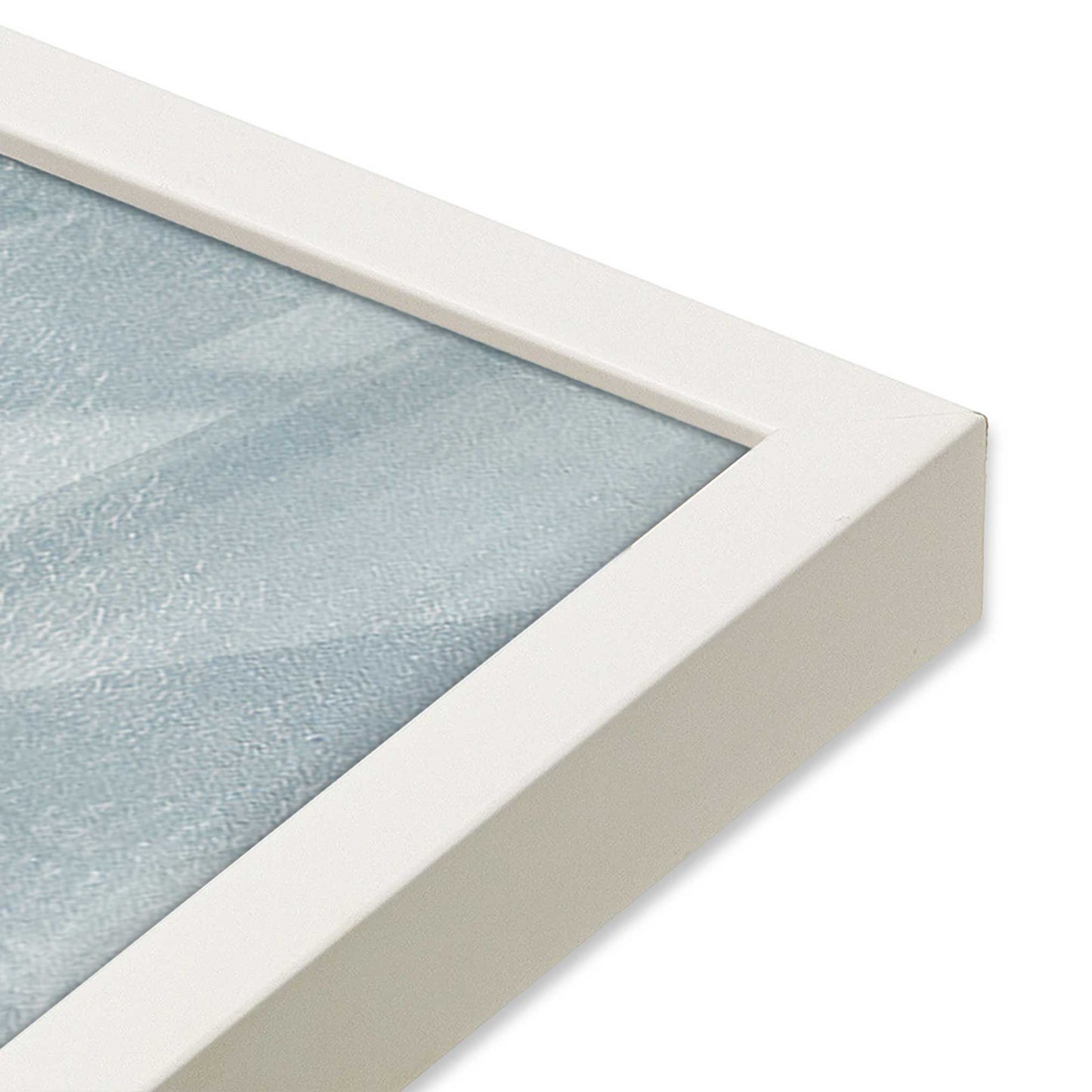 [Color:Opaque White], Picture of art in a Opaque White frame of the corner