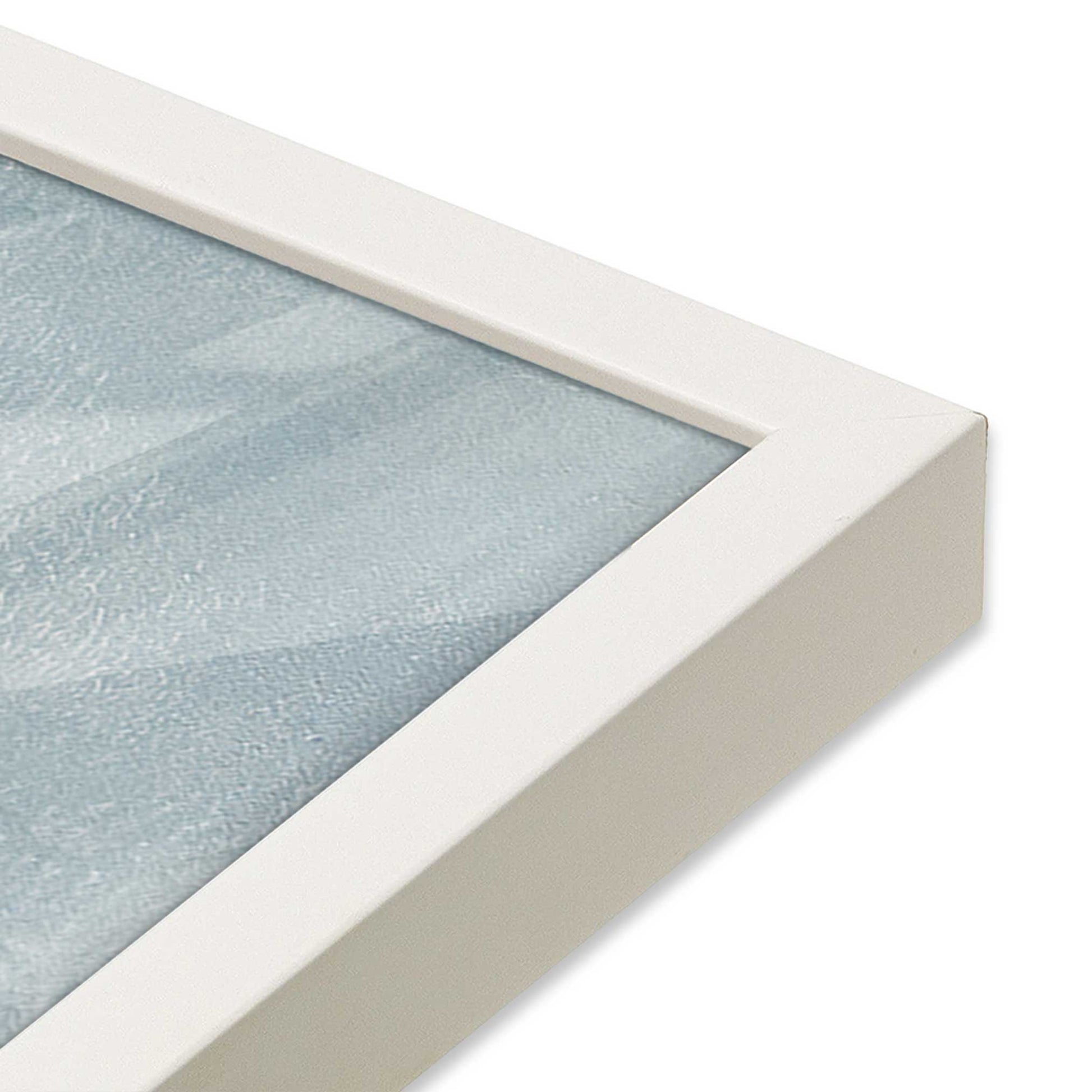 [Color:Opaque White], Picture of art in a Opaque White frame of the corner