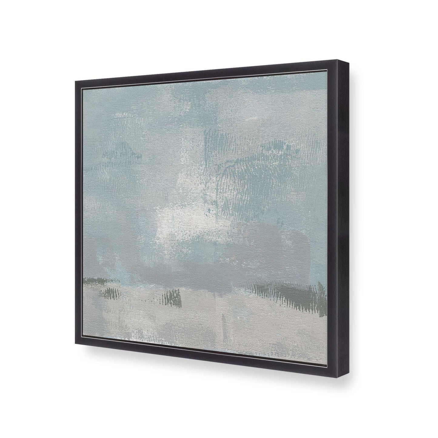 [Color:Weathered Zinc], Picture of art in a Weathered Zinc frame at an angle