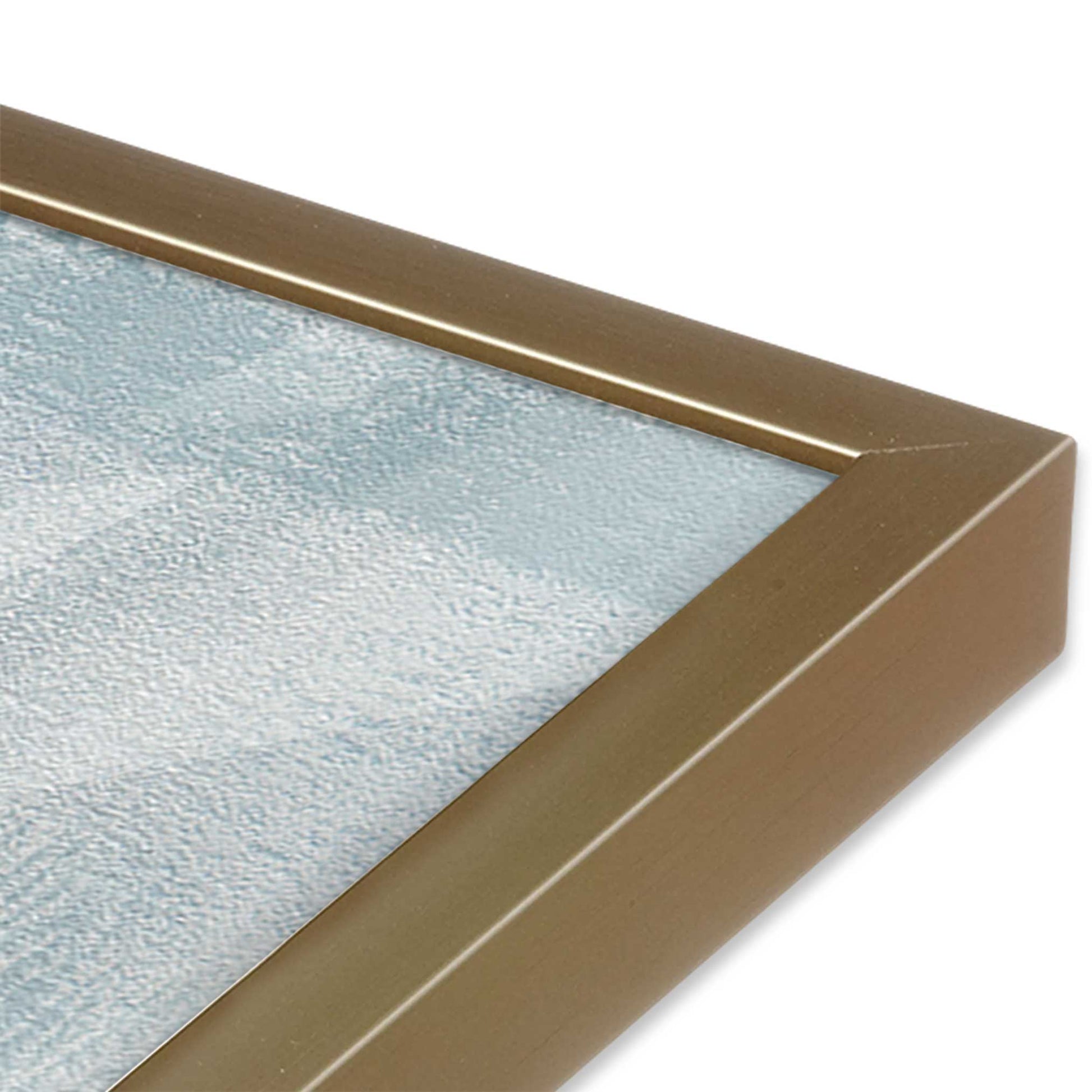 [Color:Brushed Gold], Picture of art in a Brushed Gold frame of the corner