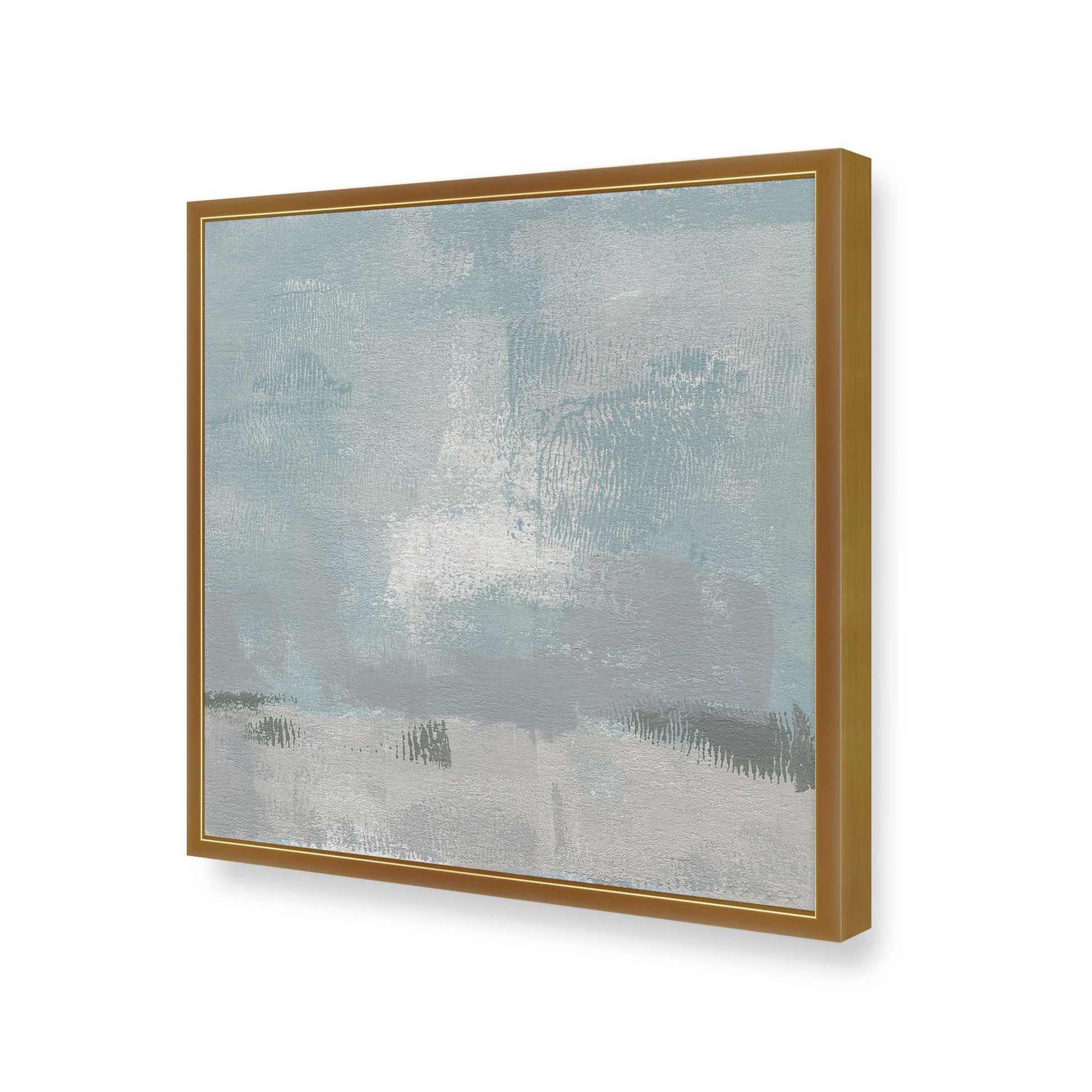 [Color:Polished Gold], Picture of art in a Polished Gold frame at an angle