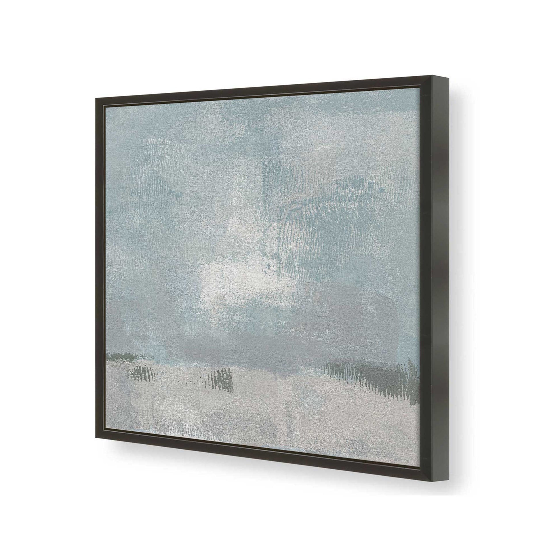 [Color:Satin Black], Picture of art in a Satin Black frame at an angle