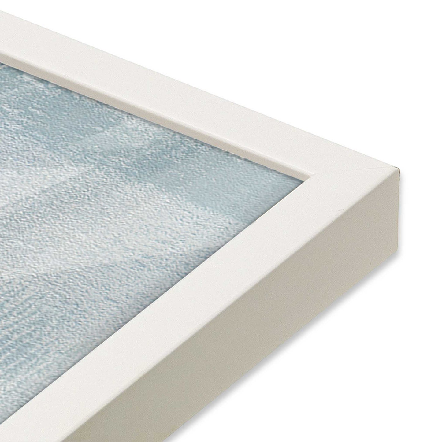 [Color:Opaque White], Picture of art in a Opaque White frame of the corner