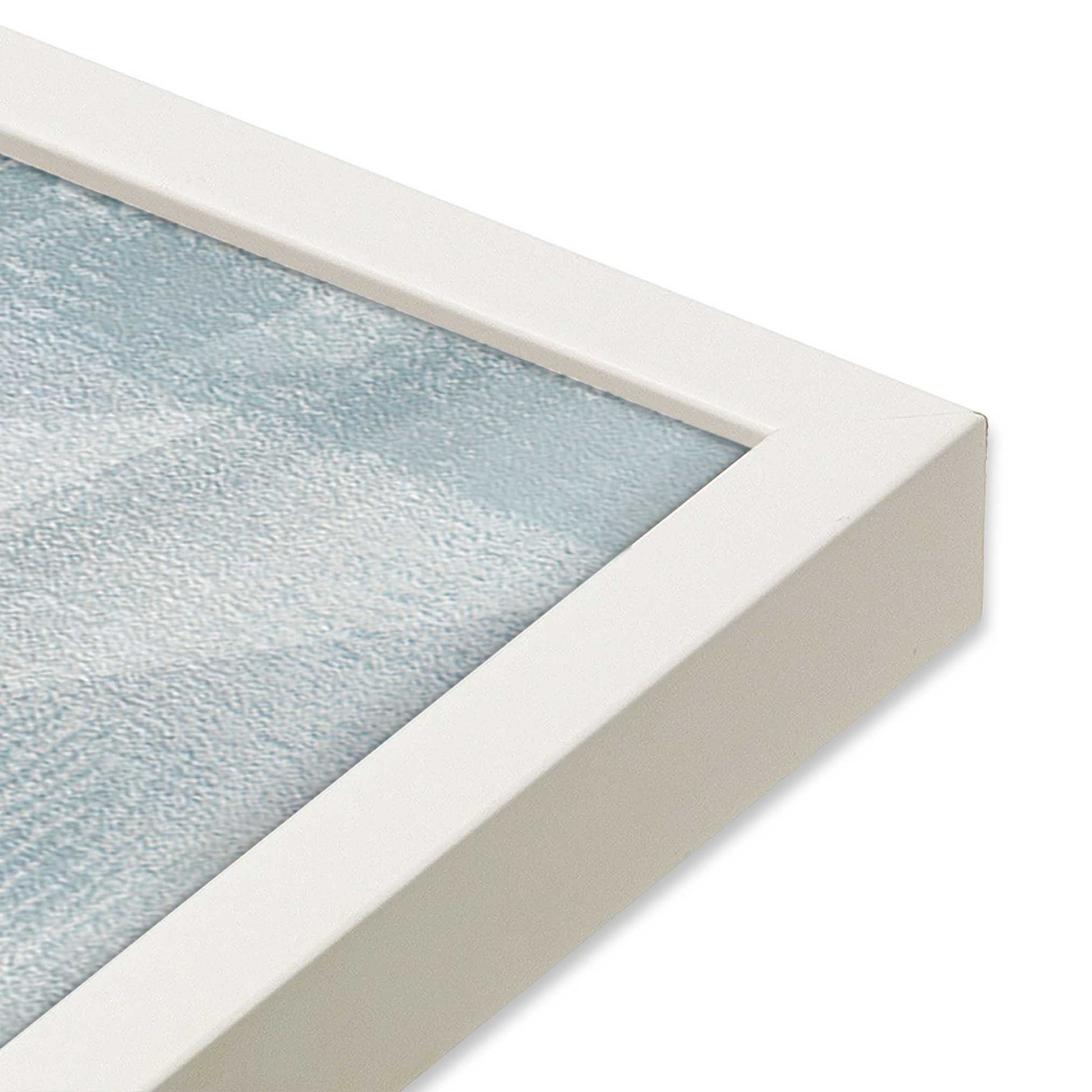 [Color:Opaque White], Picture of art in a Opaque White frame of the corner