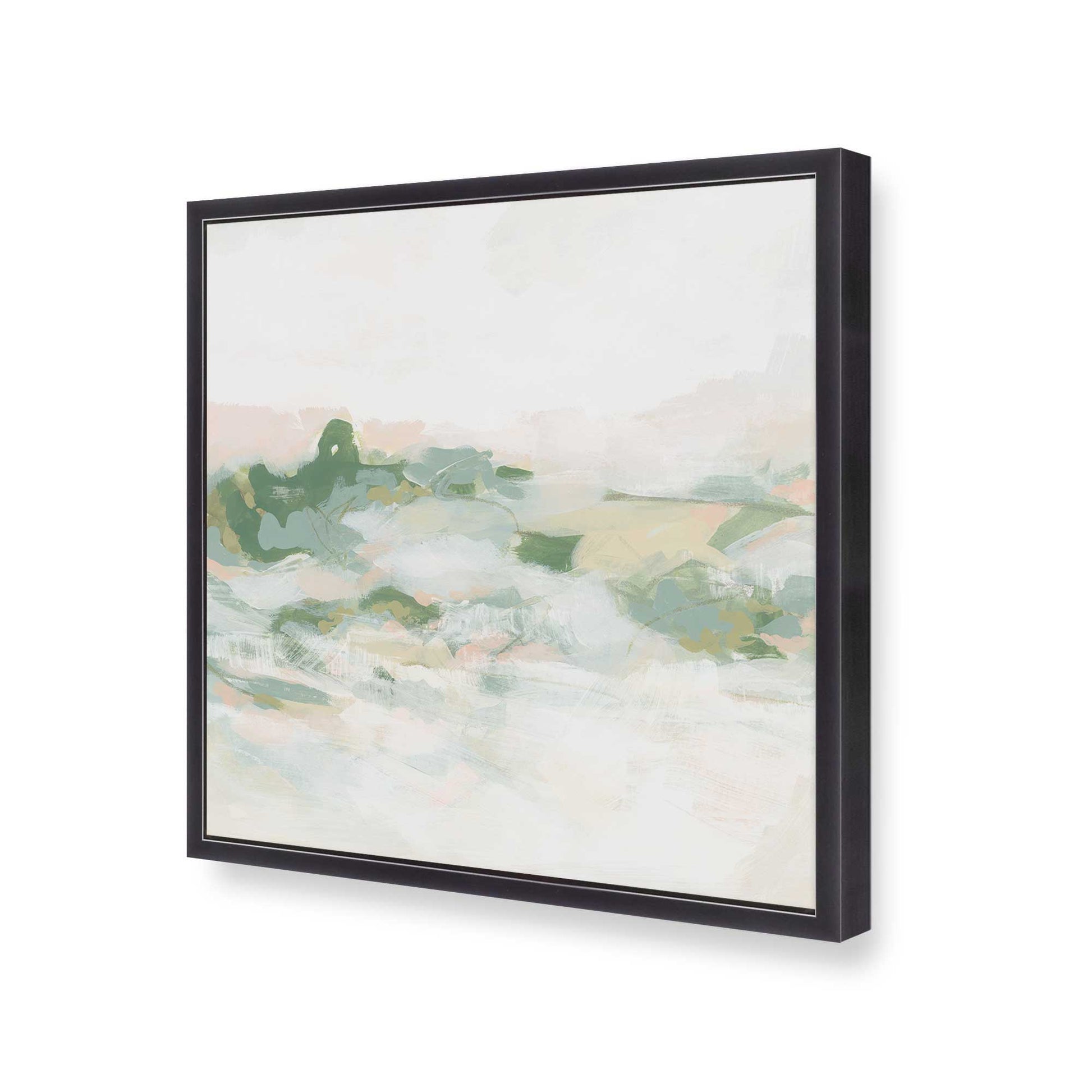 [Color:Weathered Zinc], Picture of art in a Weathered Zinc frame at an angle