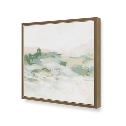 [Color:Brushed Gold], Picture of art in a Brushed Gold frame at an angle